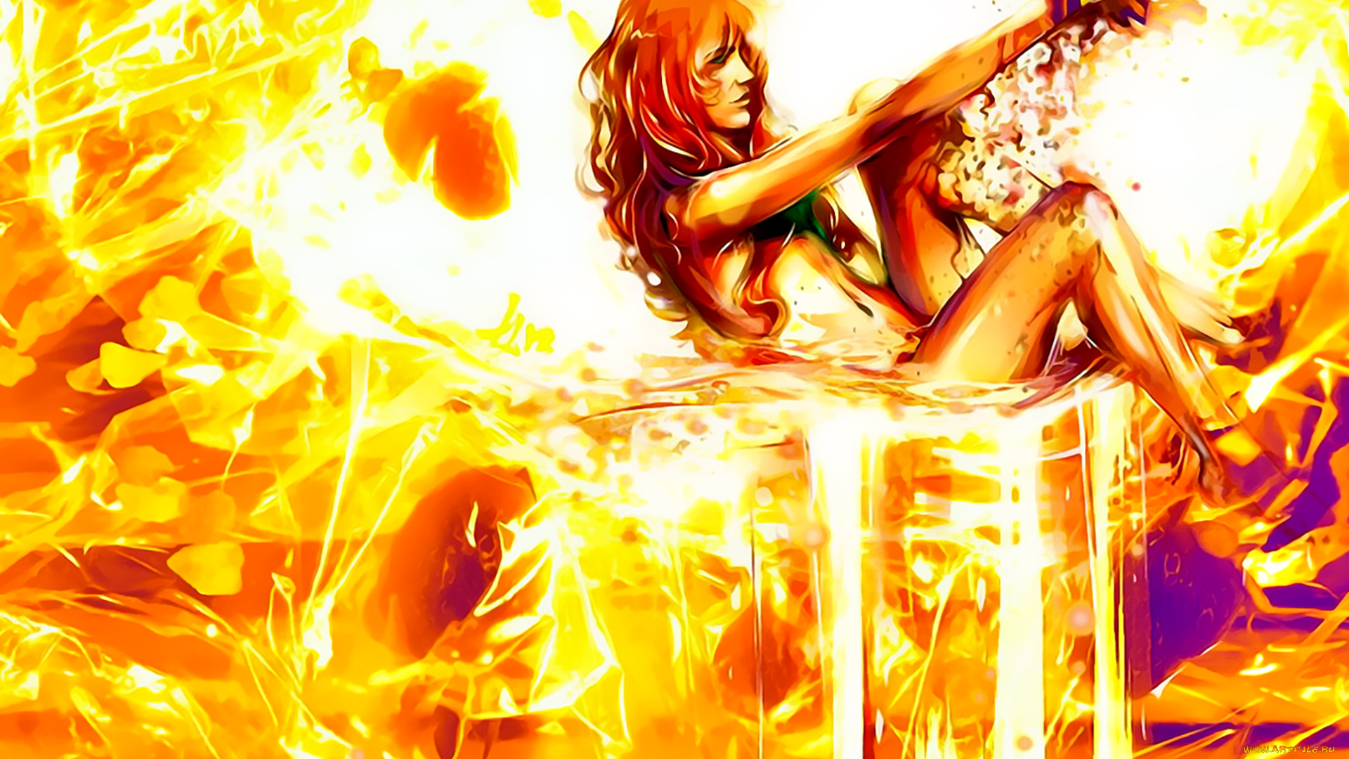 календари, рисованные, , векторная, графика, девушка, фон, оранжевый, желтый, calendar, 2020