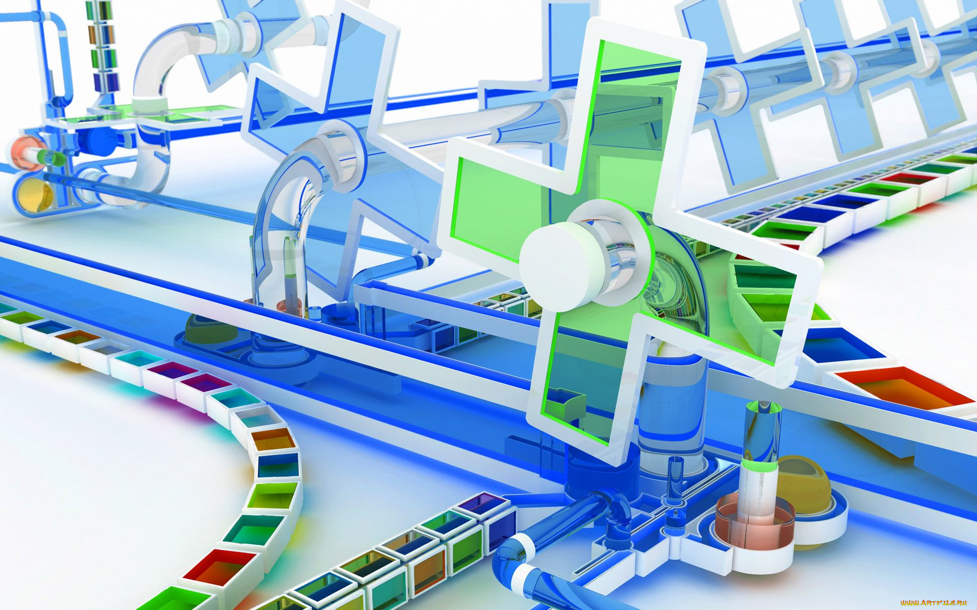 3д, графика, моделирование, , modeling, конструкция, цвета