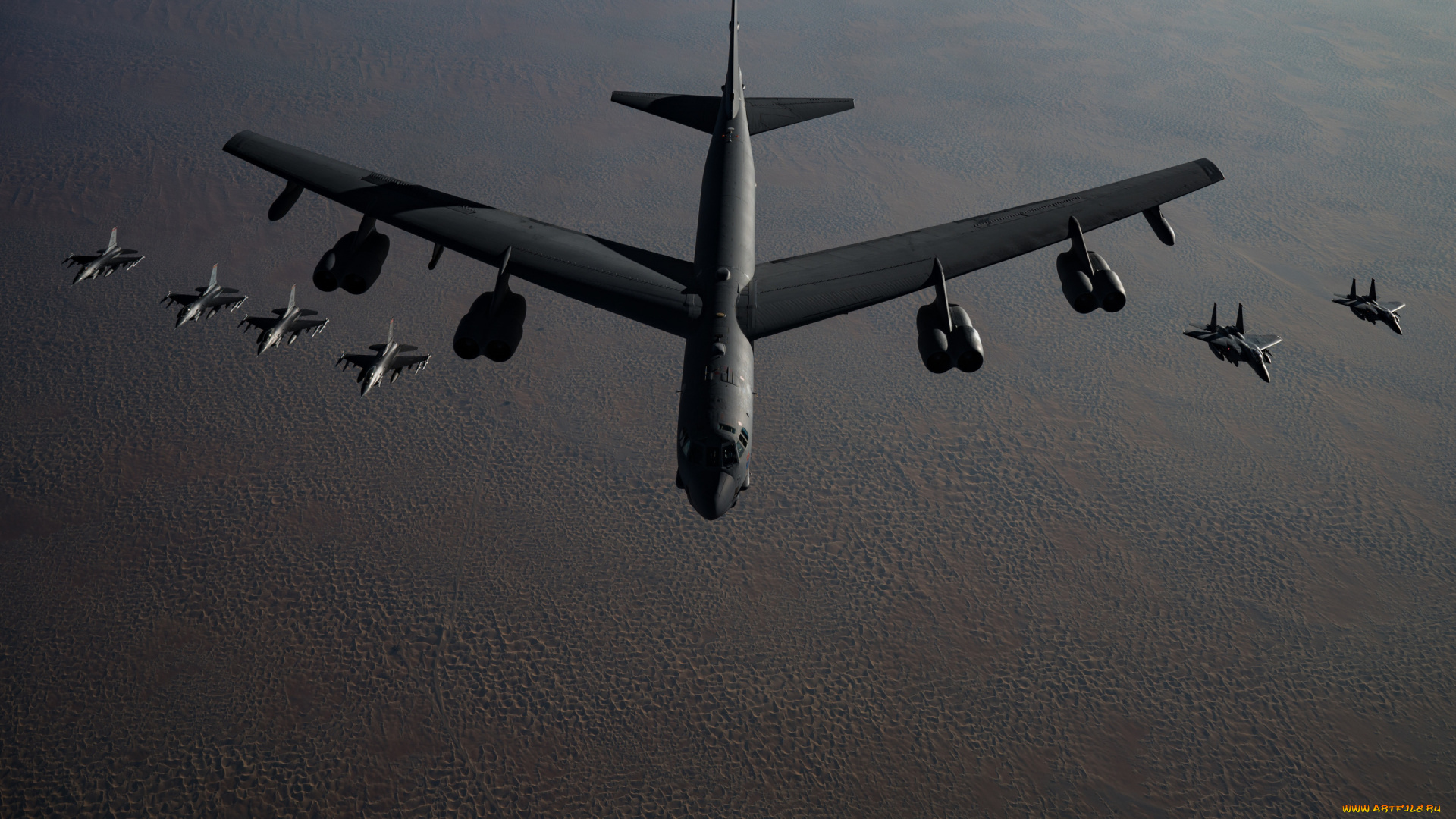 авиация, разные, вместе, boeing, b52, stratofortress, американский, стратегический, бомбардировщик, f15, f16, ввс, сша, mcdonnell, douglas, eagle, usaf, general, dynamics, fighting, falcon