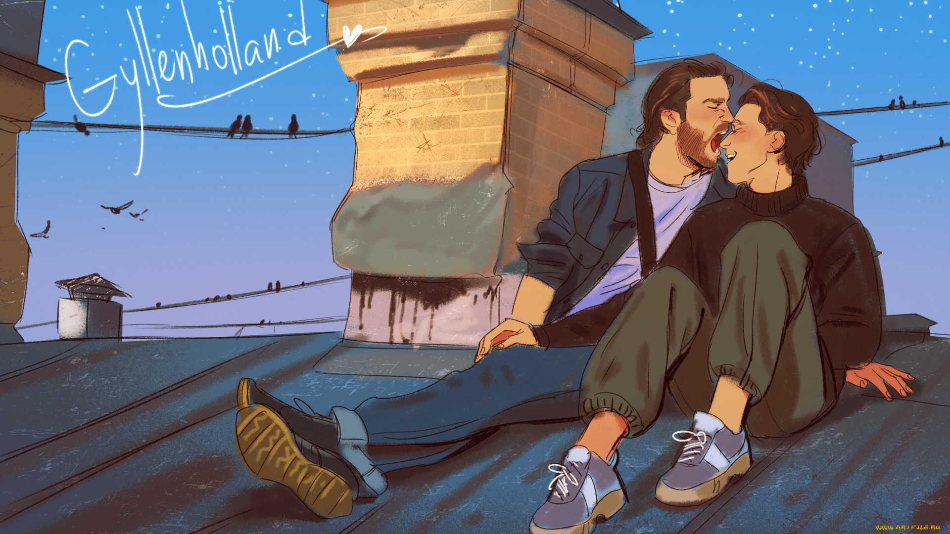 hiku, рисованное, люди