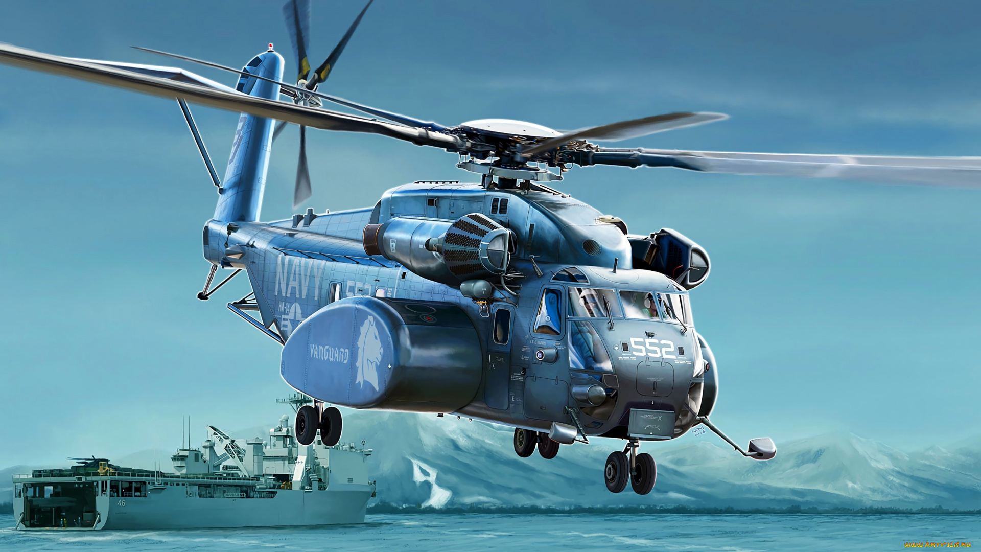 рисованное, армия, sikorsky, ch53, sea, stallion, военный, тяжелый, транспортный, вертолет, окрашенные, вертолеты, вмс, сша, американские