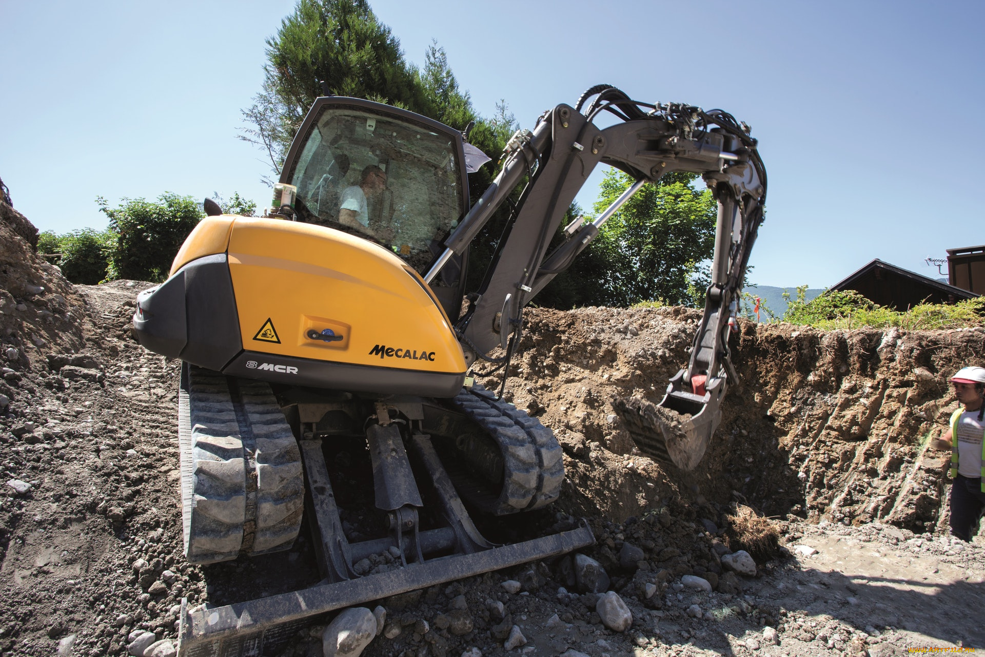 техника, экскаваторы, mecalac