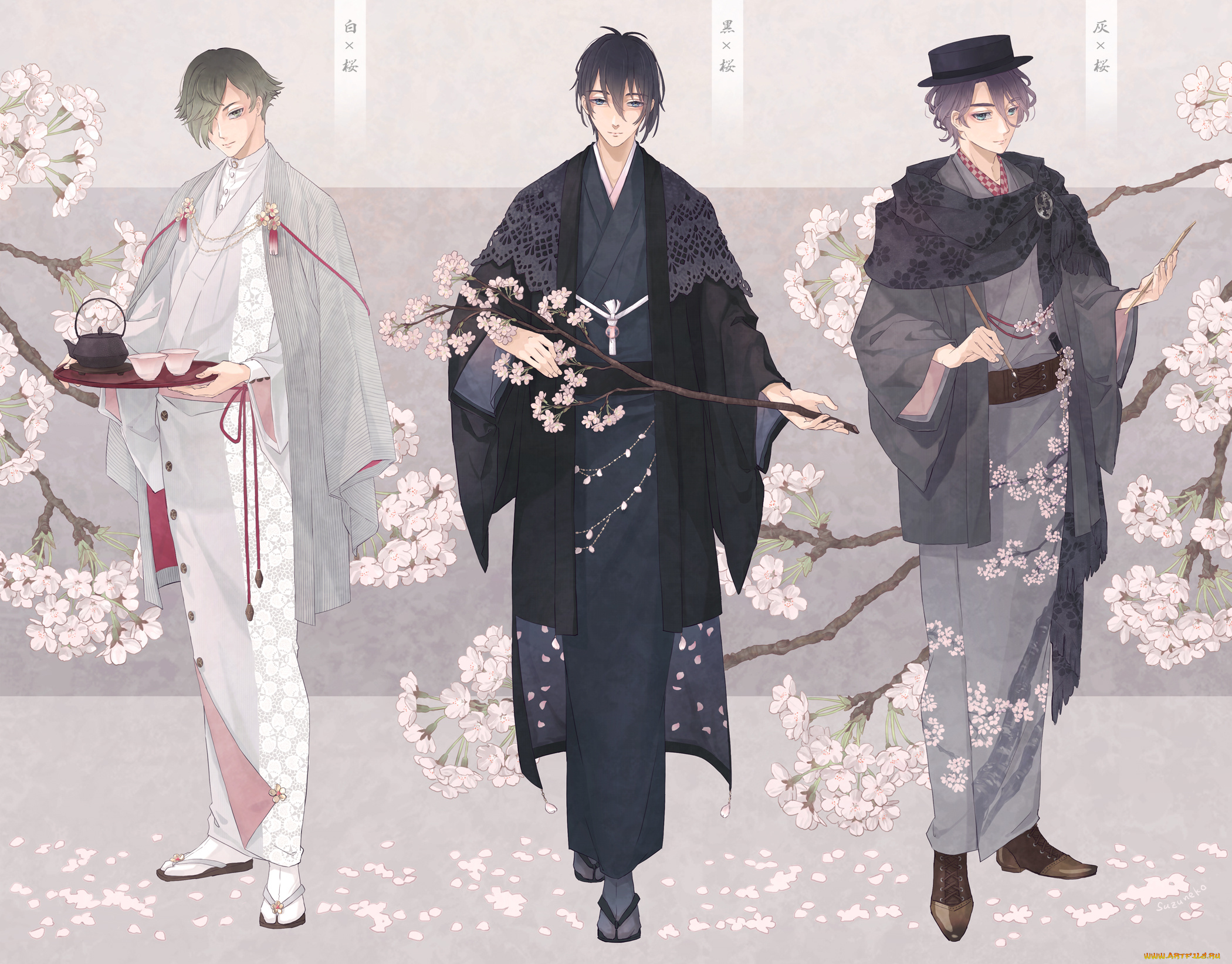 аниме, touken, ranbu, танец, мечей
