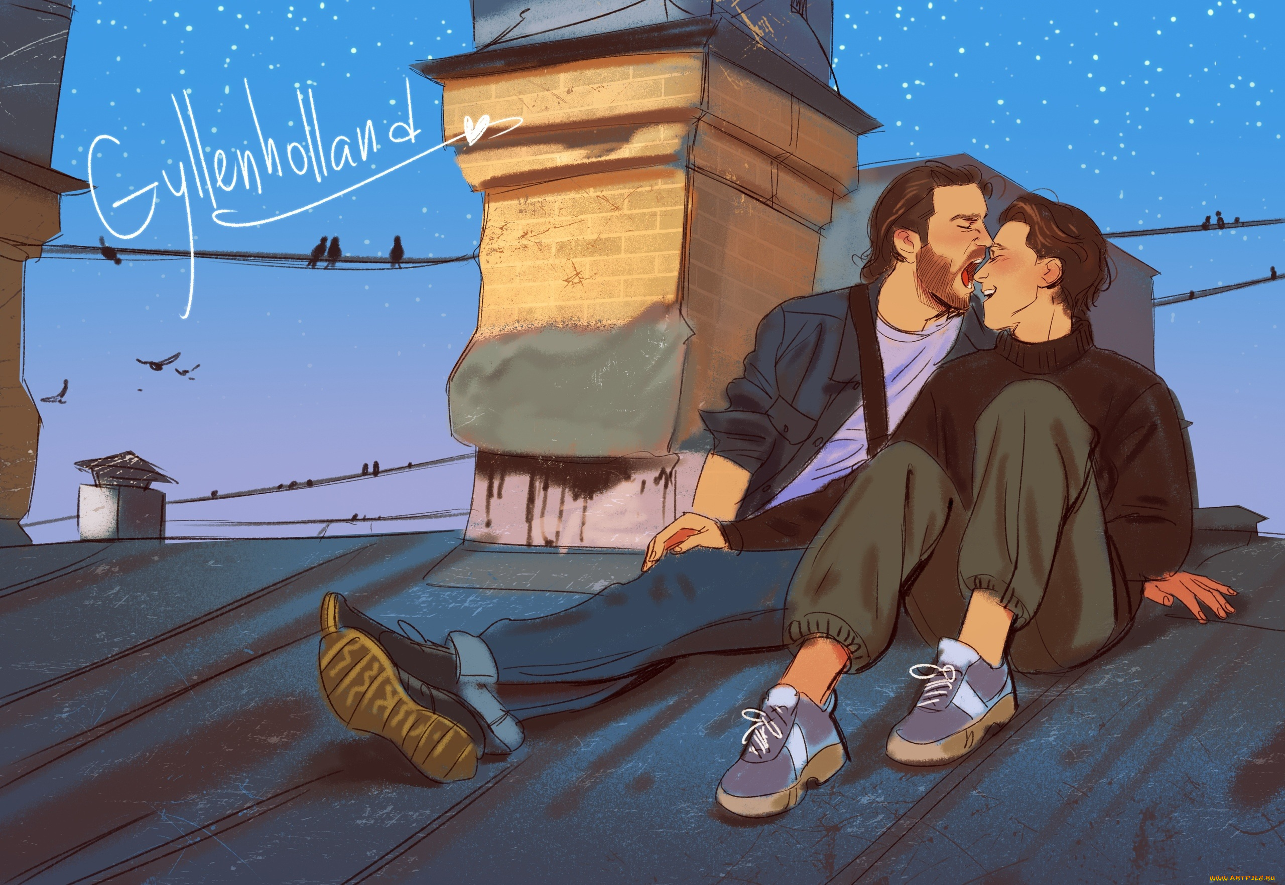 hiku, рисованное, люди