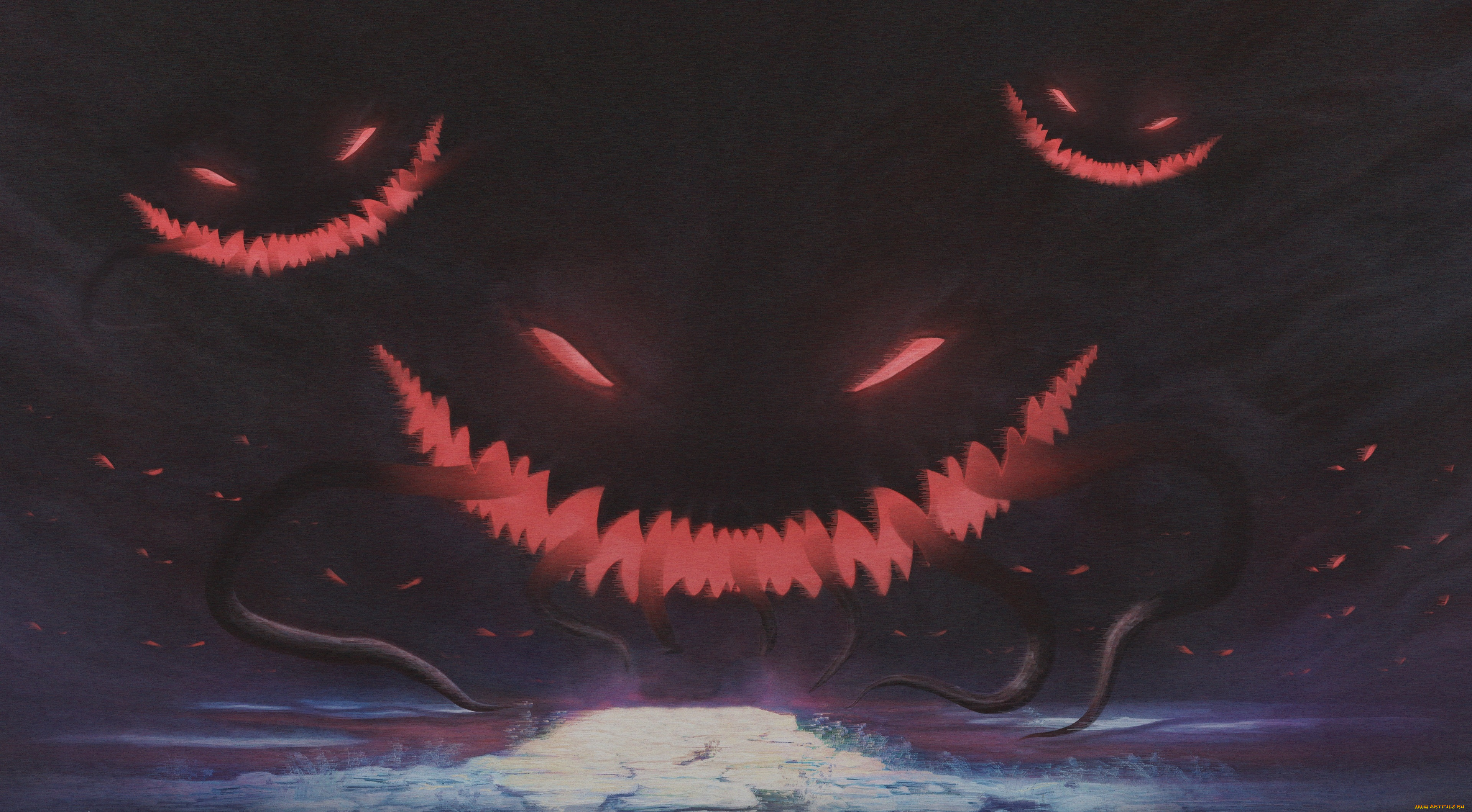 аниме, животные, , существа, улыбка