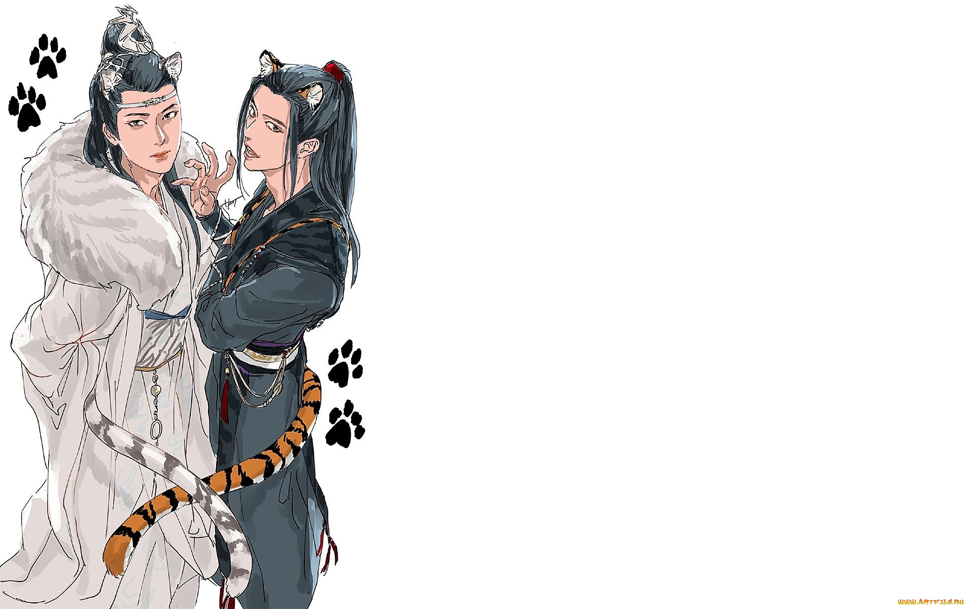 рисованное, кино, , мультфильмы, вэй, усянь, лань, ванцзы, тигры