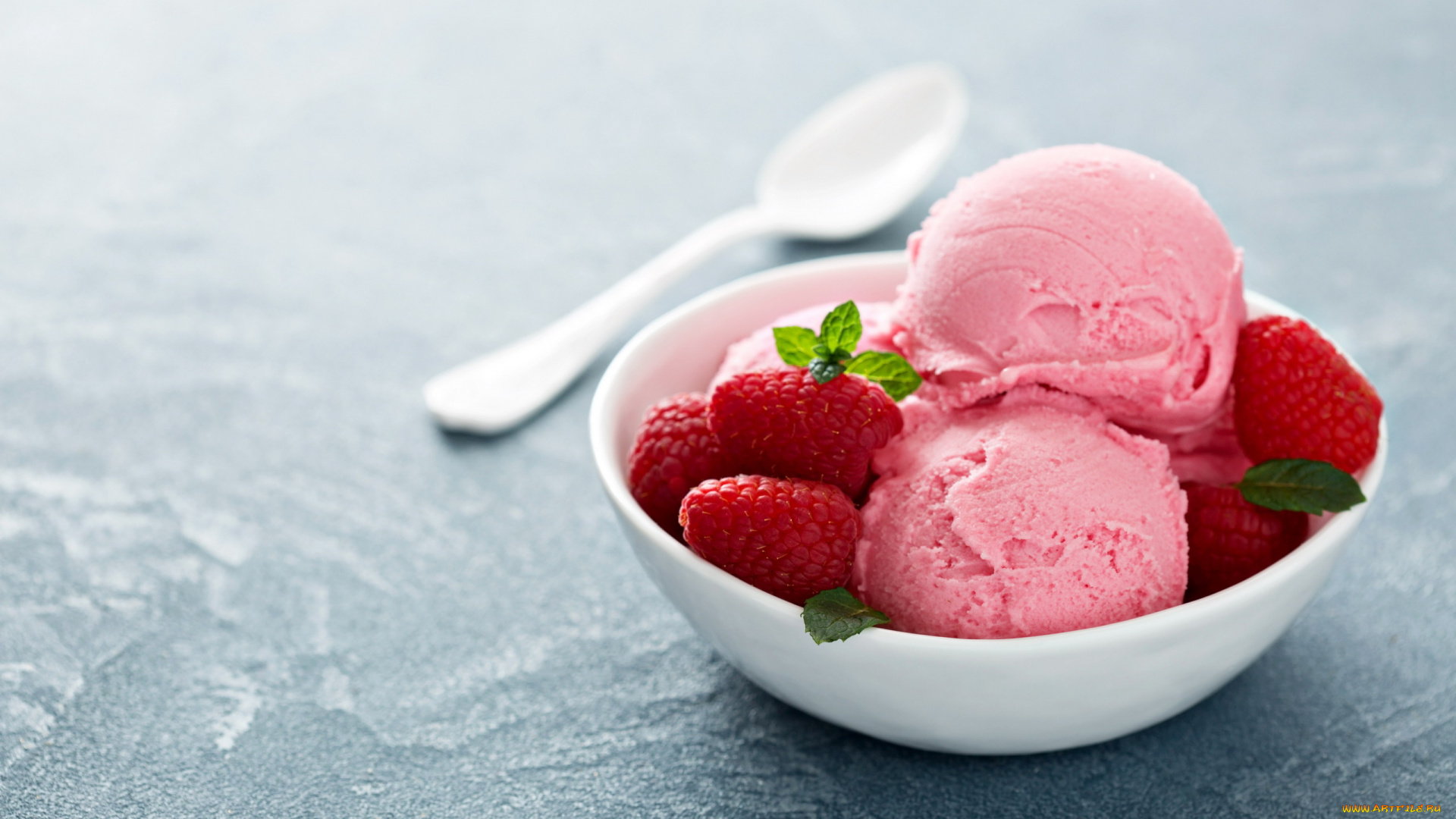 еда, мороженое, , десерты, ягоды, малина