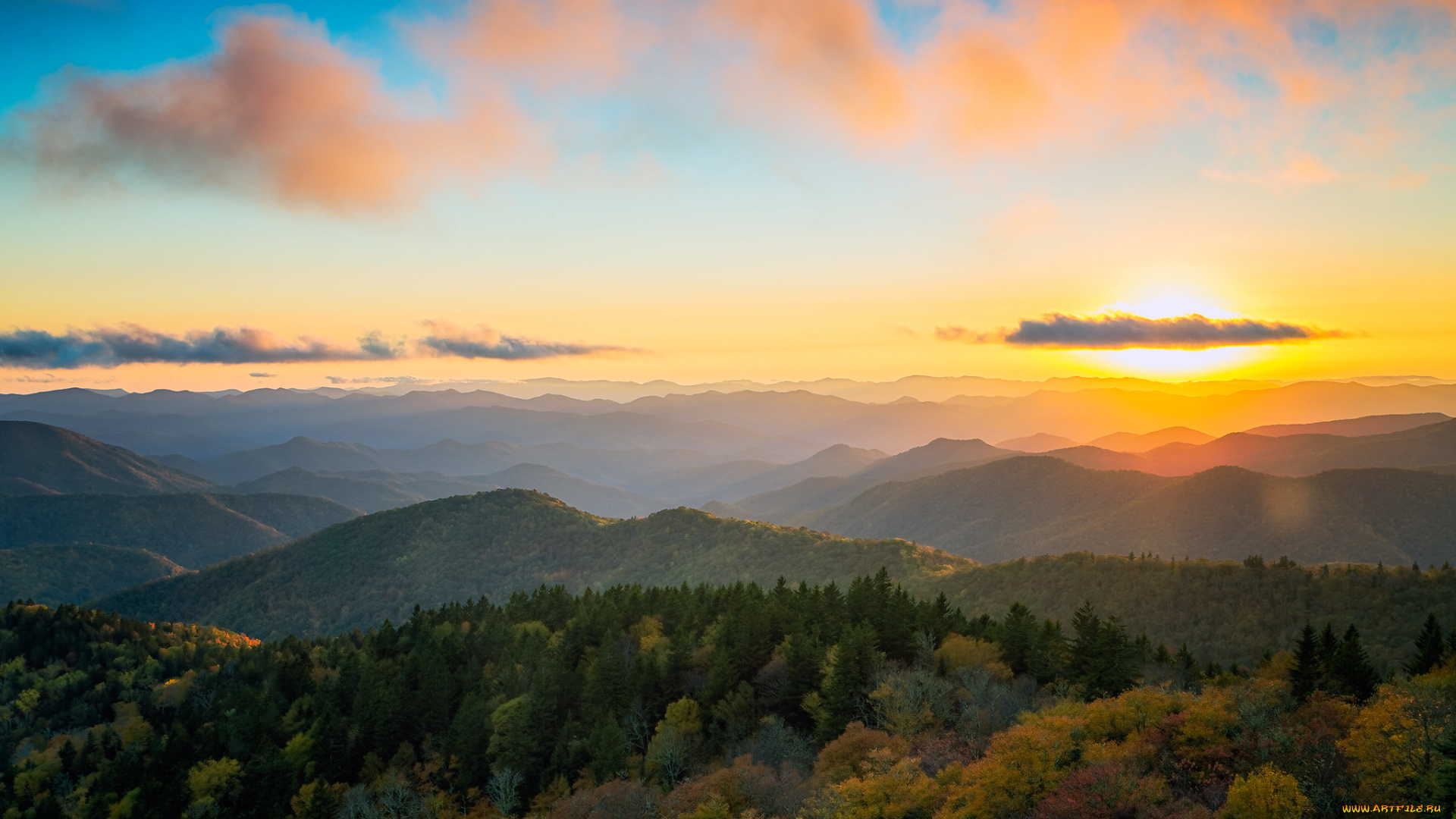 природа, восходы, закаты, закат, рассвет