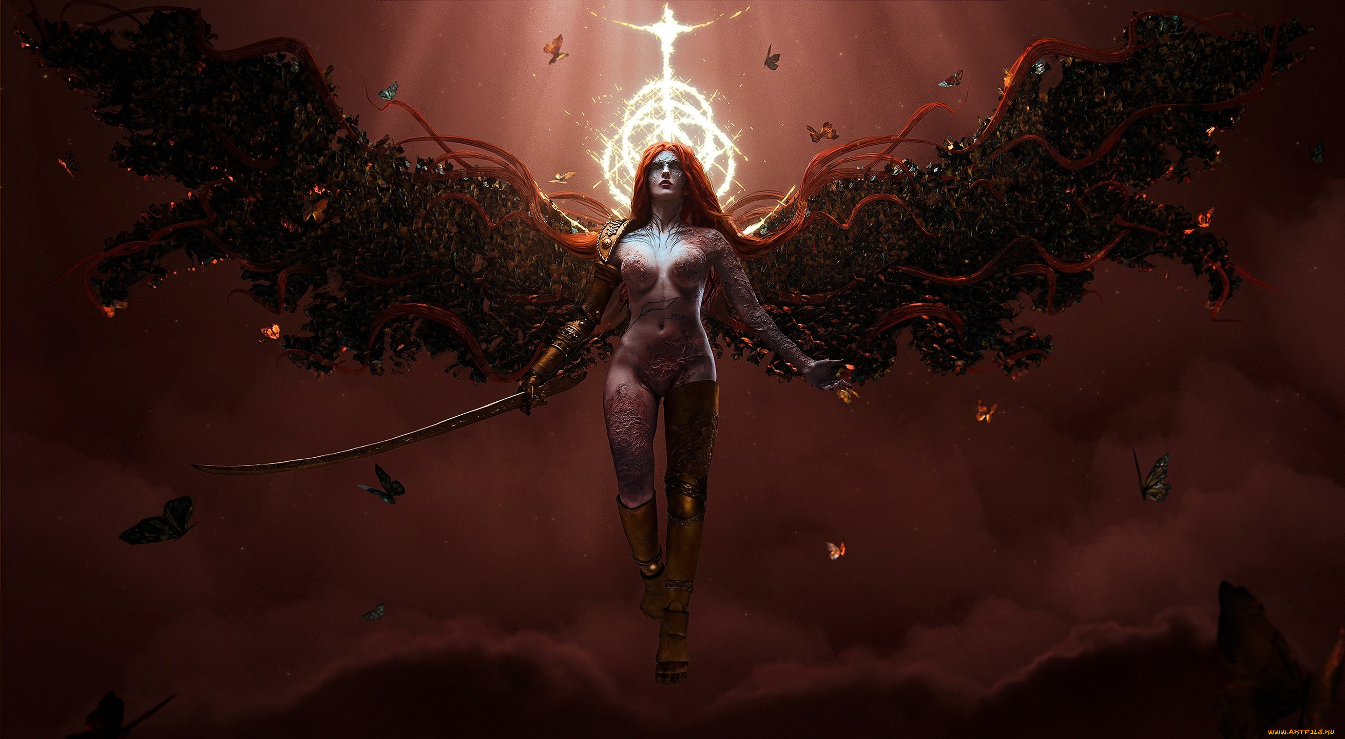 видео, игры, elden, ring, malenia, elden, ring