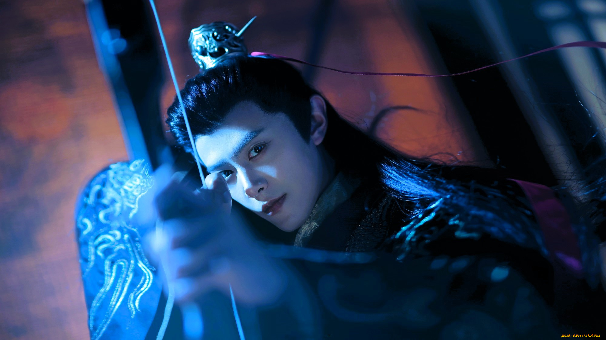 кино, фильмы, love, of, the, divine, tree, парень, лицо, лук, выстрел