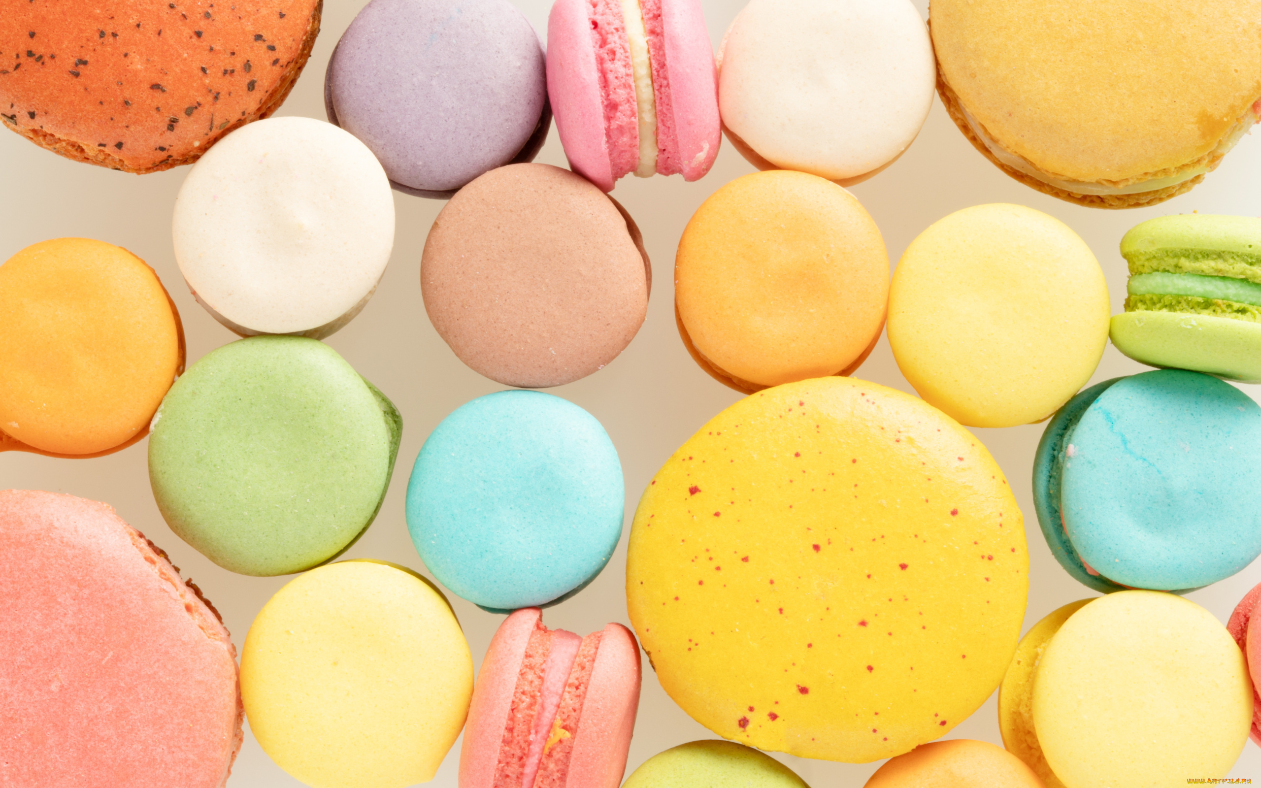 еда, макаруны, лакомство, печенье, ассорти