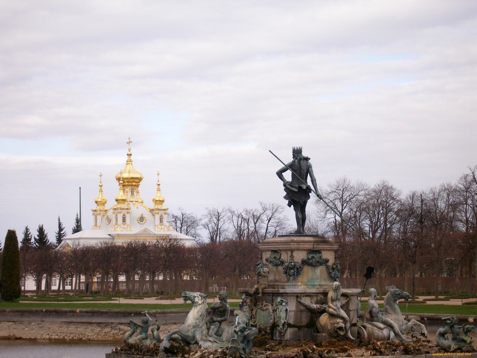 петродворец, города, санкт, петербург, петергоф, россия