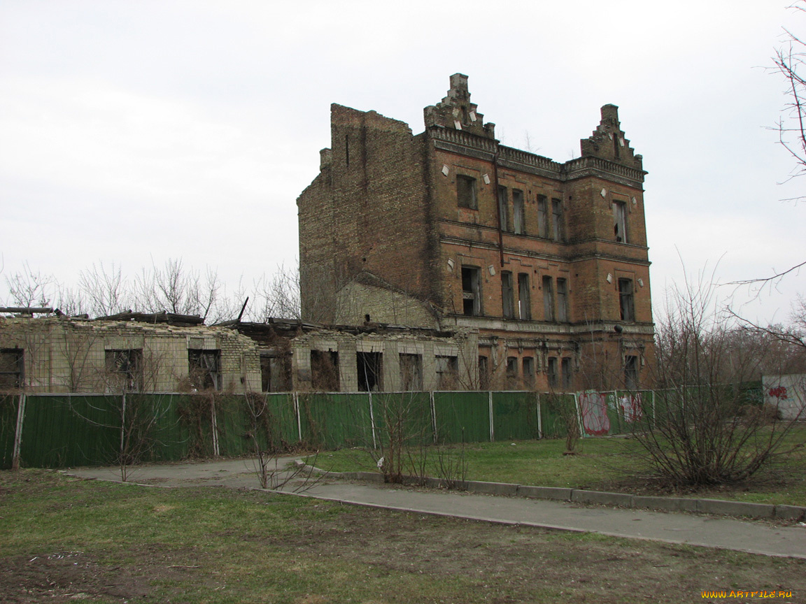 разное, развалины, руины, металлолом