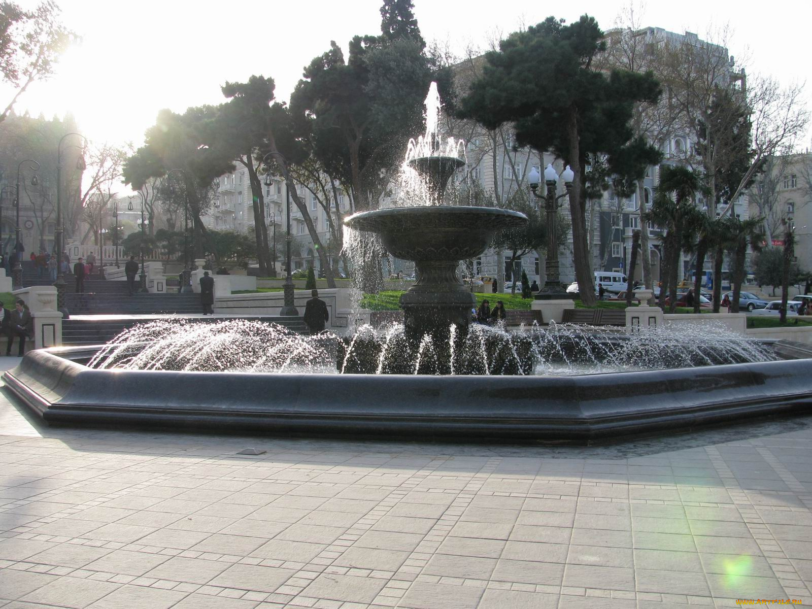 города, фонтаны