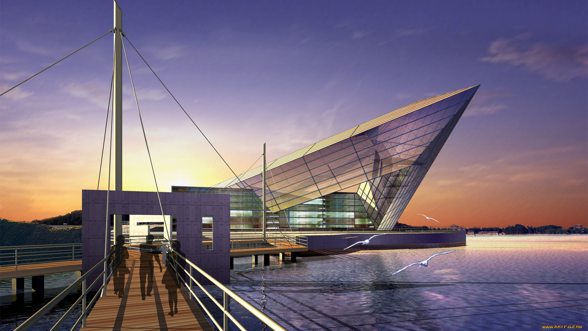 3д, графика, architecture, архитектура