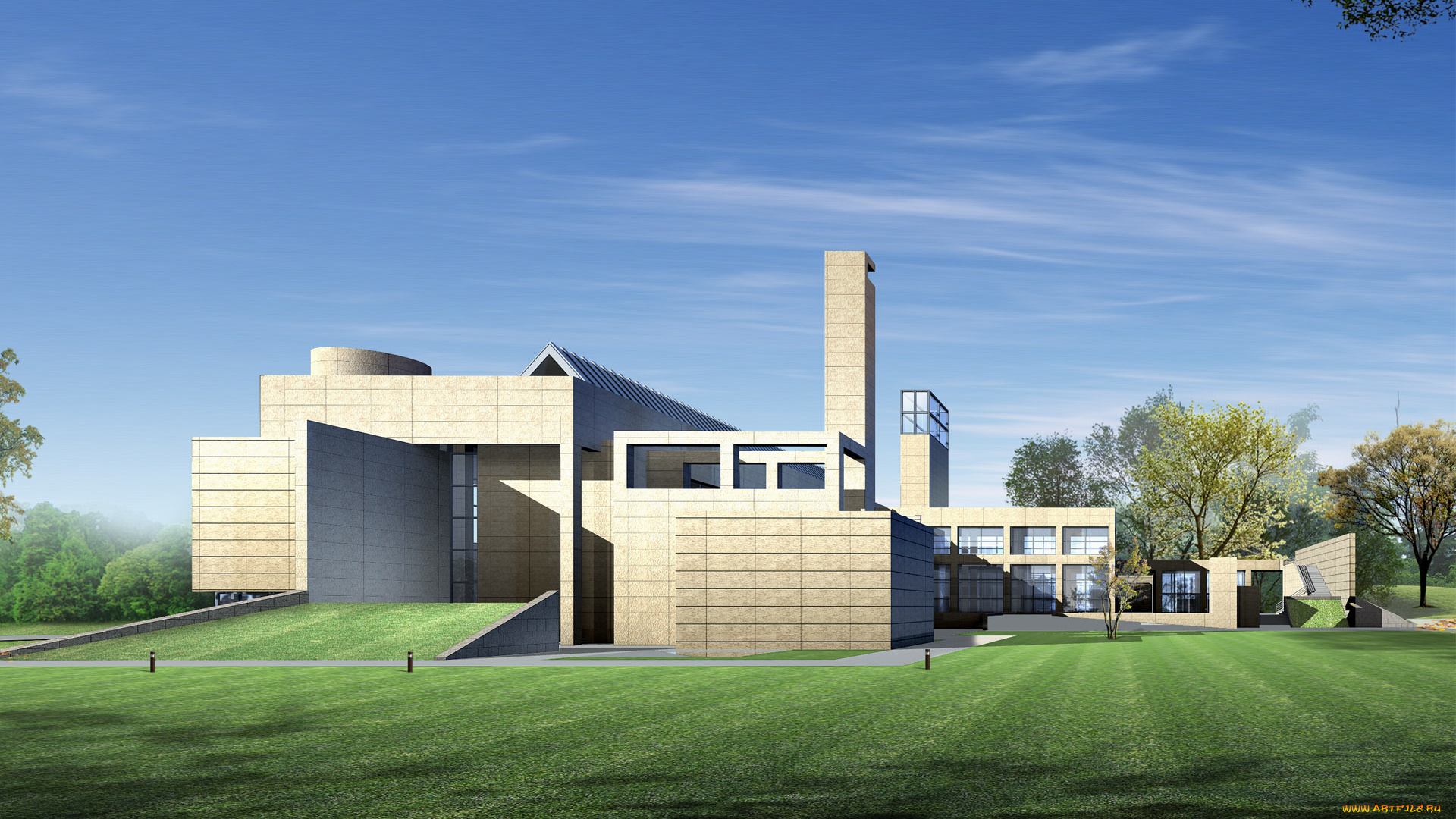 3д, графика, architecture, архитектура