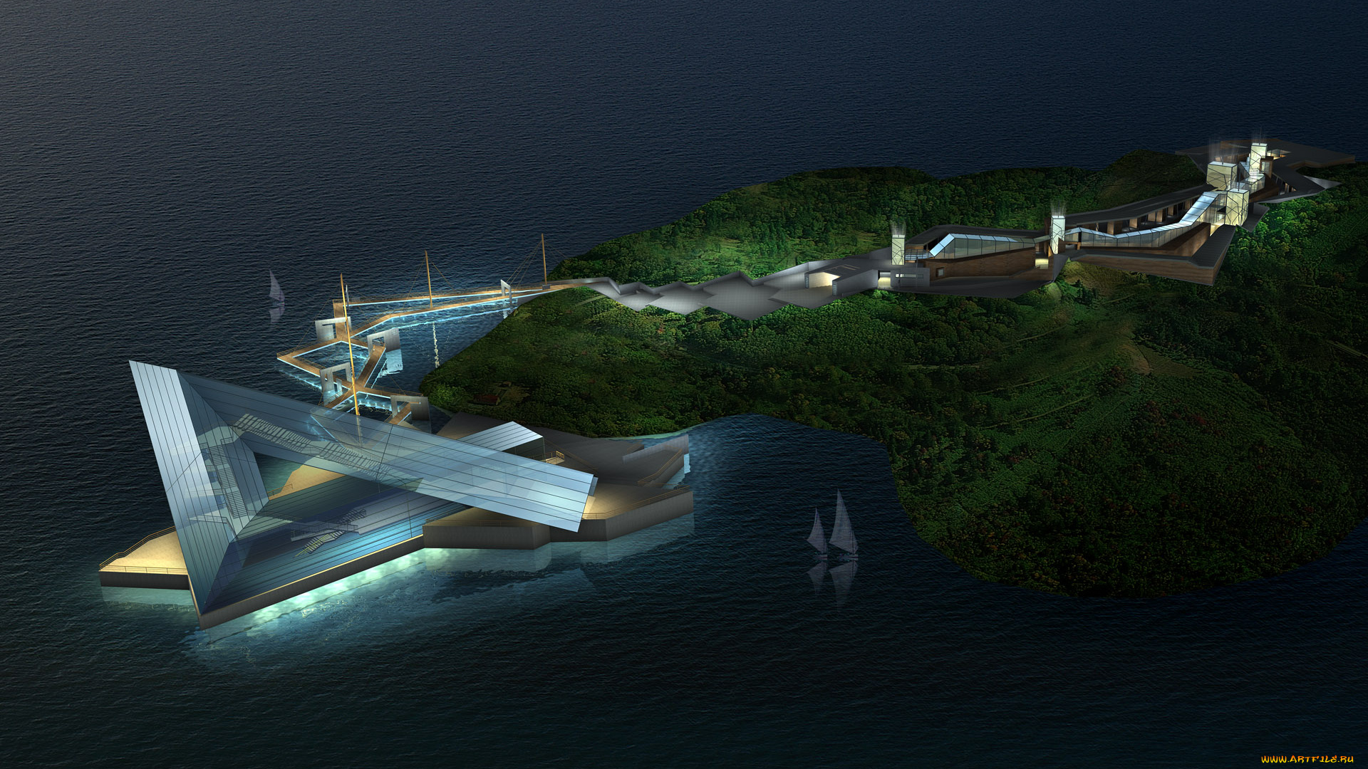 3д, графика, architecture, архитектура