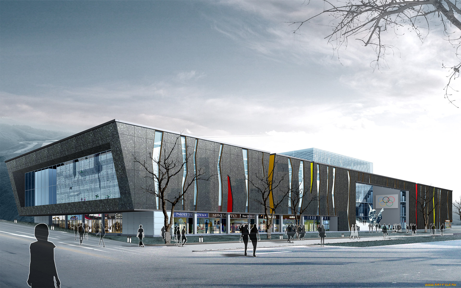 3д, графика, architecture, архитектура