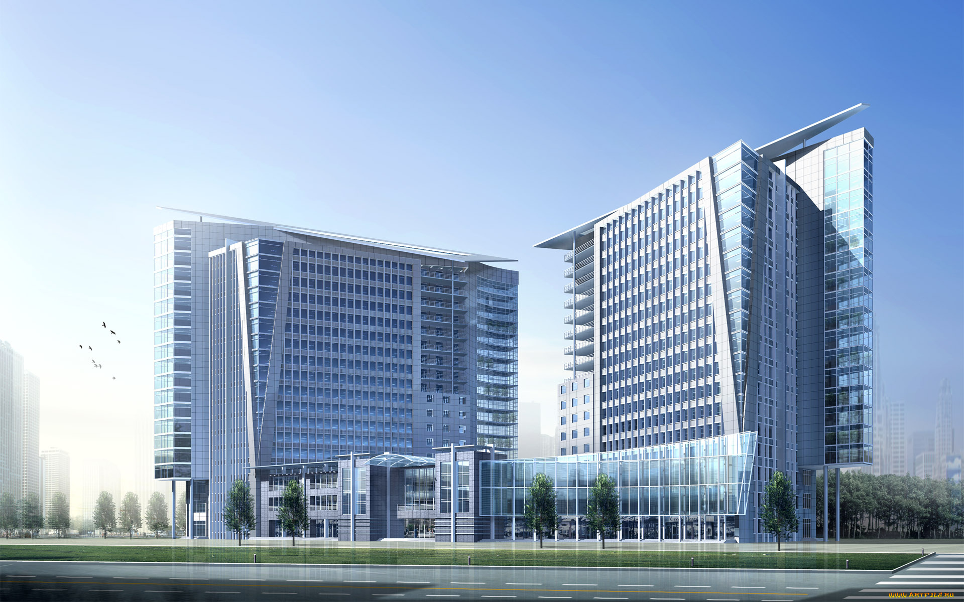 3д, графика, architecture, архитектура