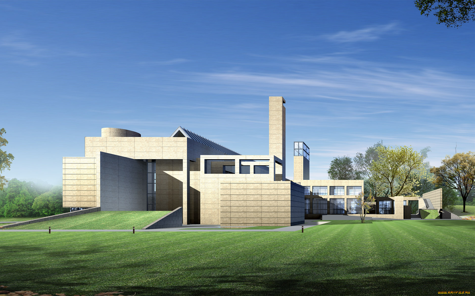 3д, графика, architecture, архитектура