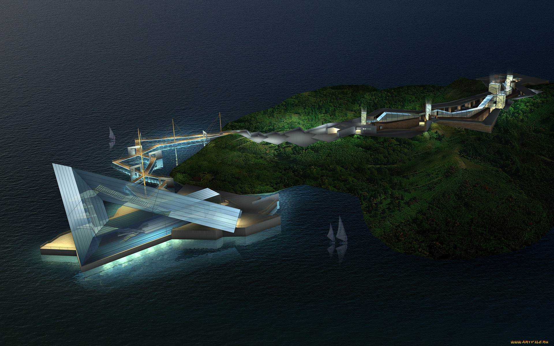 3д, графика, architecture, архитектура