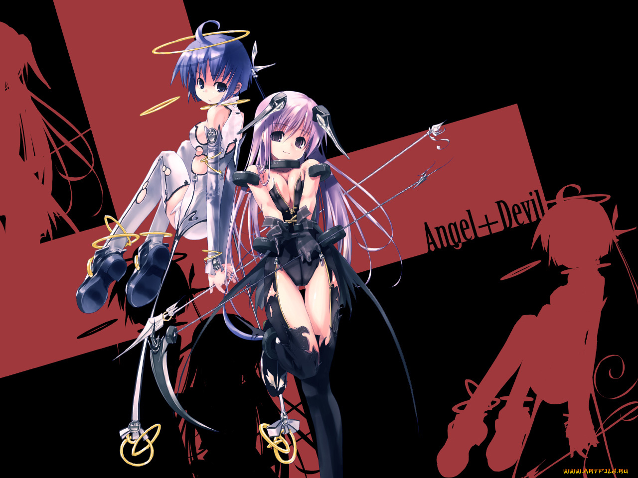 аниме, angels, demons