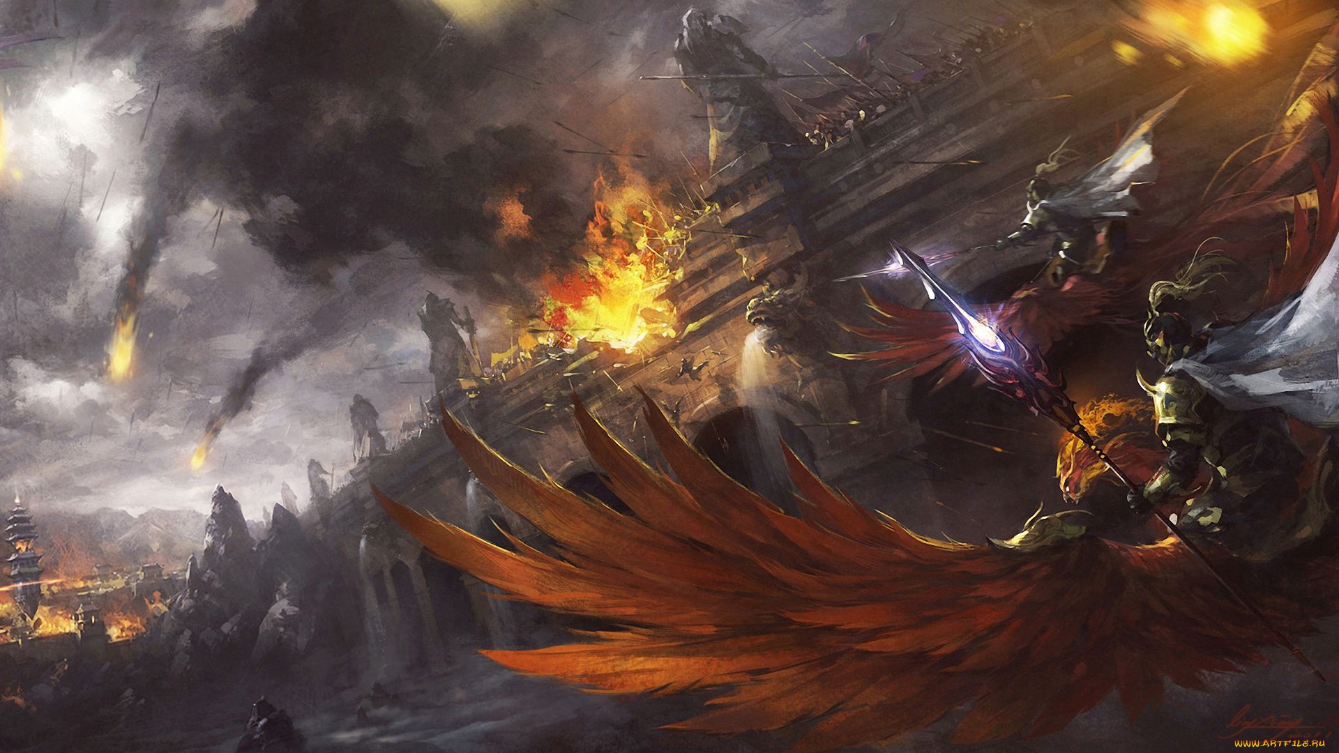 фэнтези, иные, миры, времена, сражение