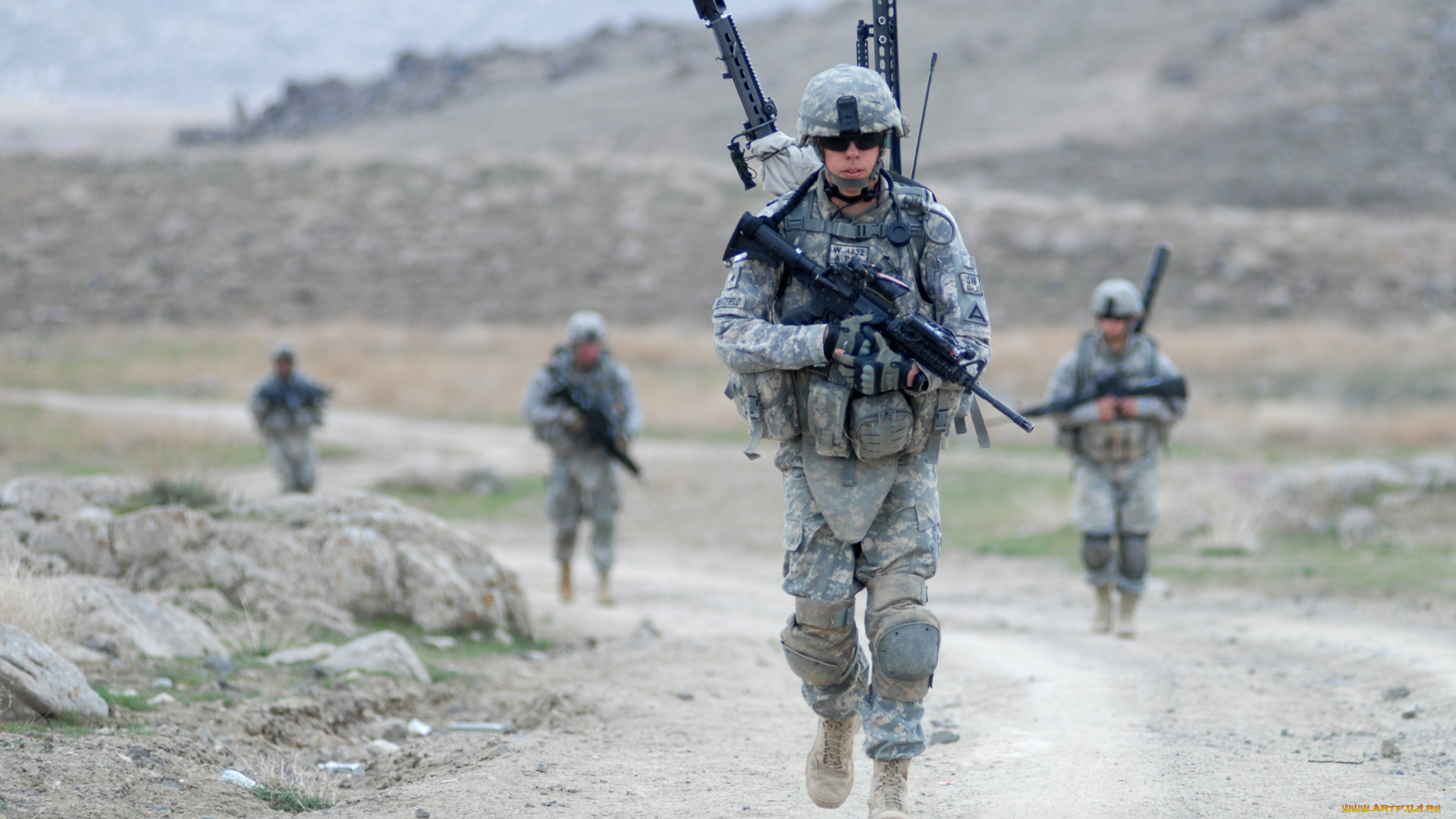 оружие, армия, спецназ, скутер, скалы, море, soldiers, army