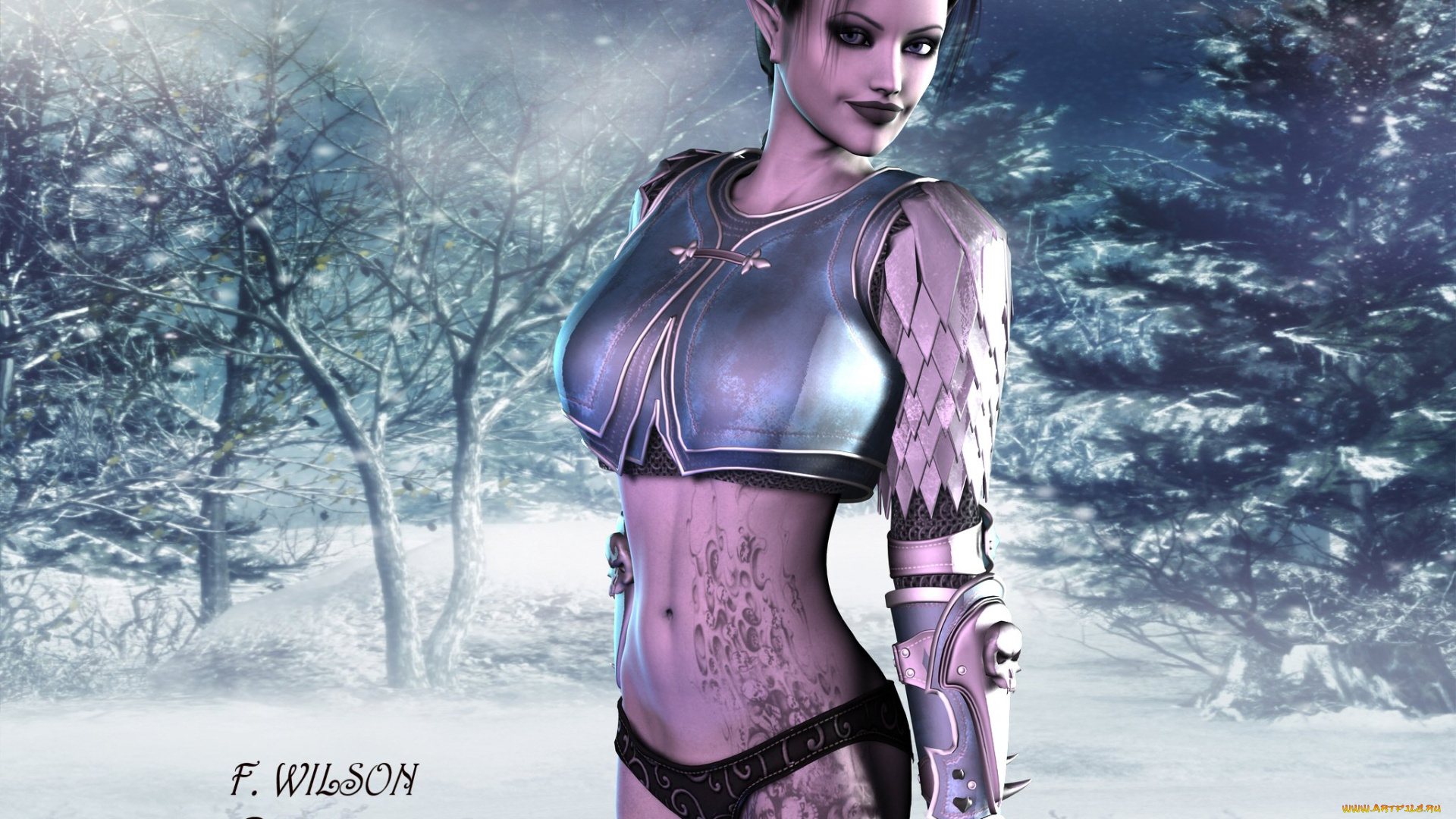 3д, графика, elves, эльфы, эльфийка