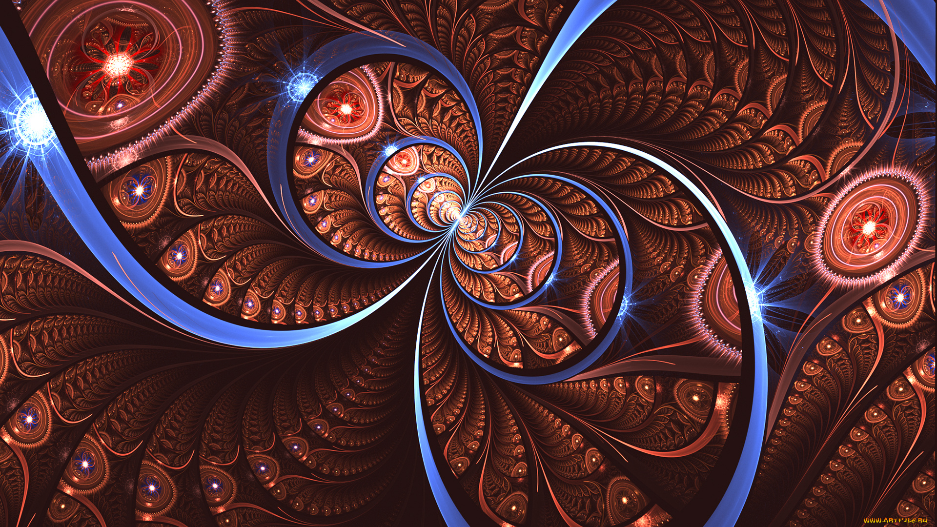 3д, графика, fractal, фракталы, фон, цвета, узор