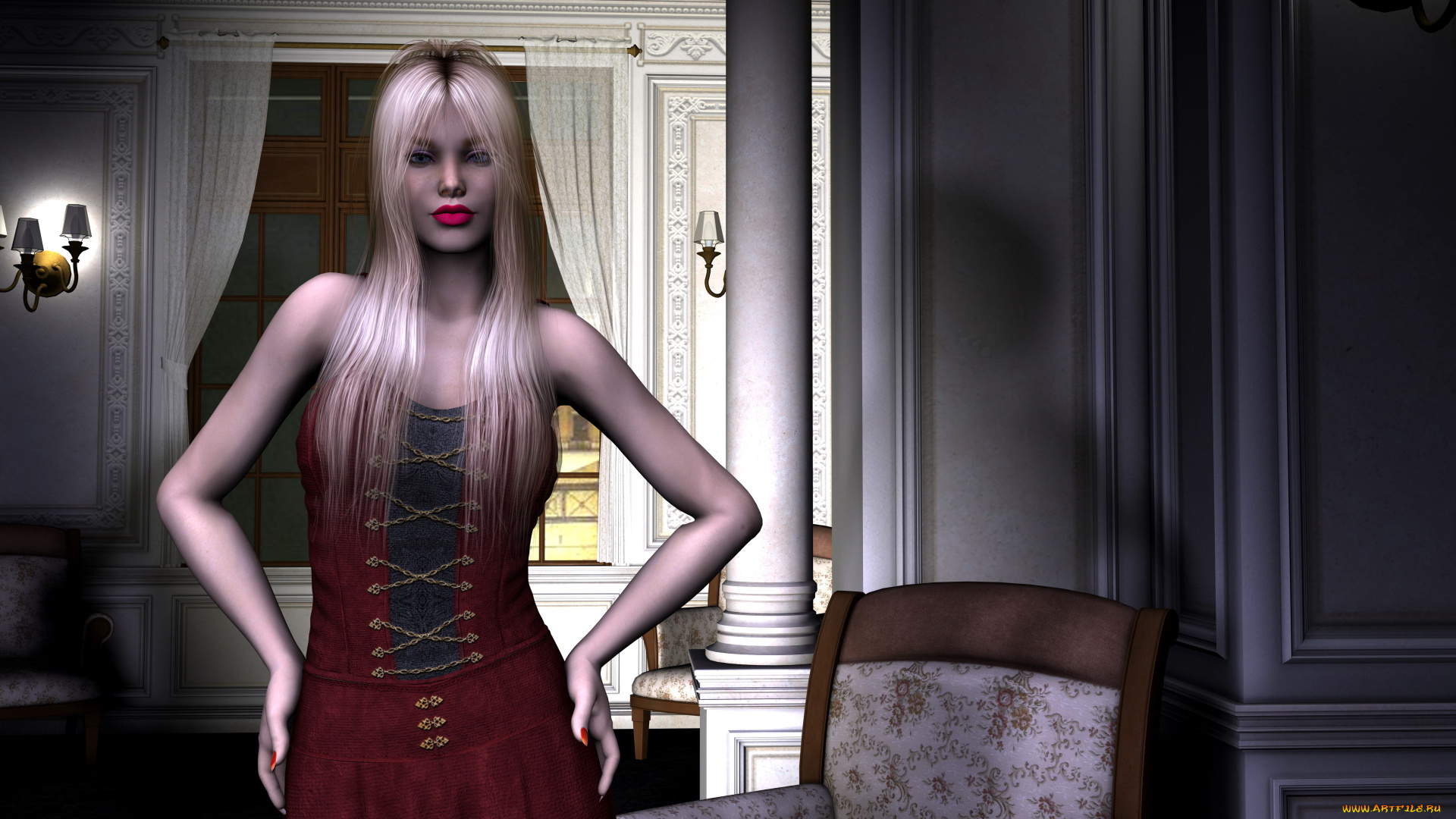 3д, графика, people, люди, девушка