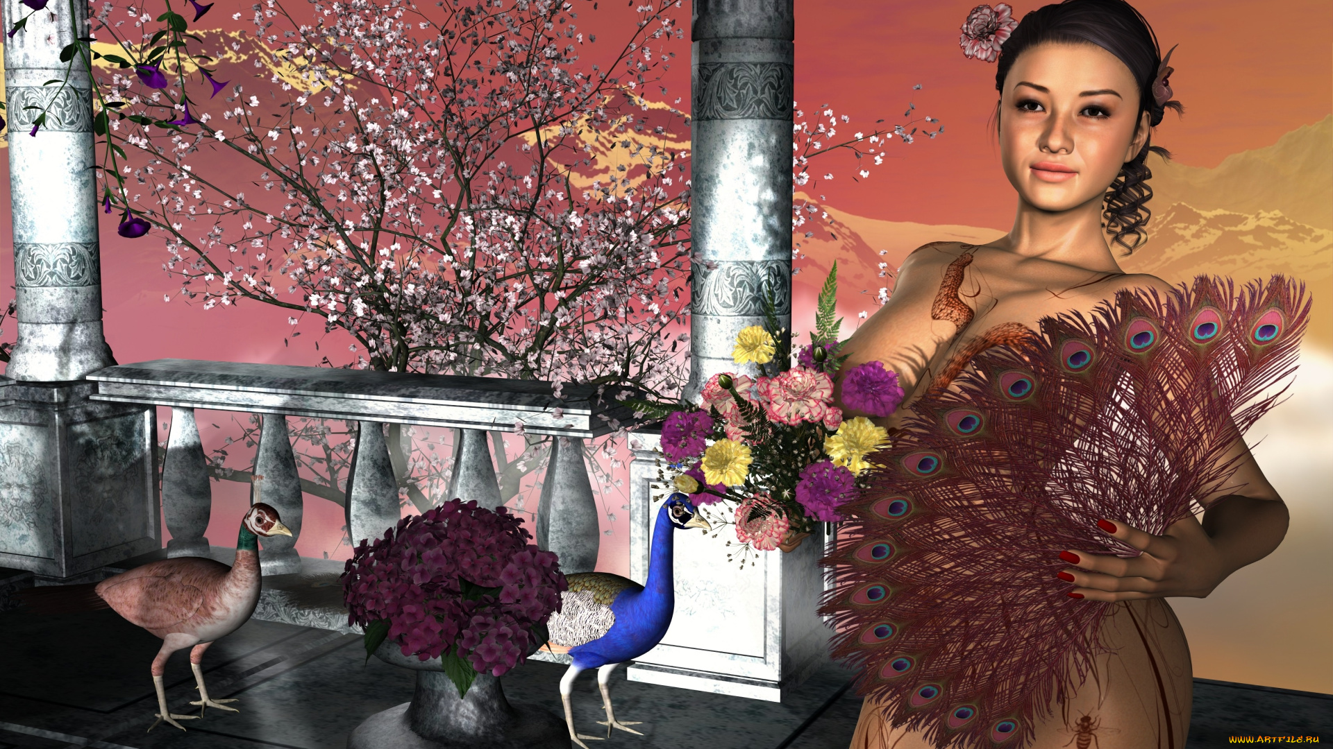 3д, графика, people, люди, девушка