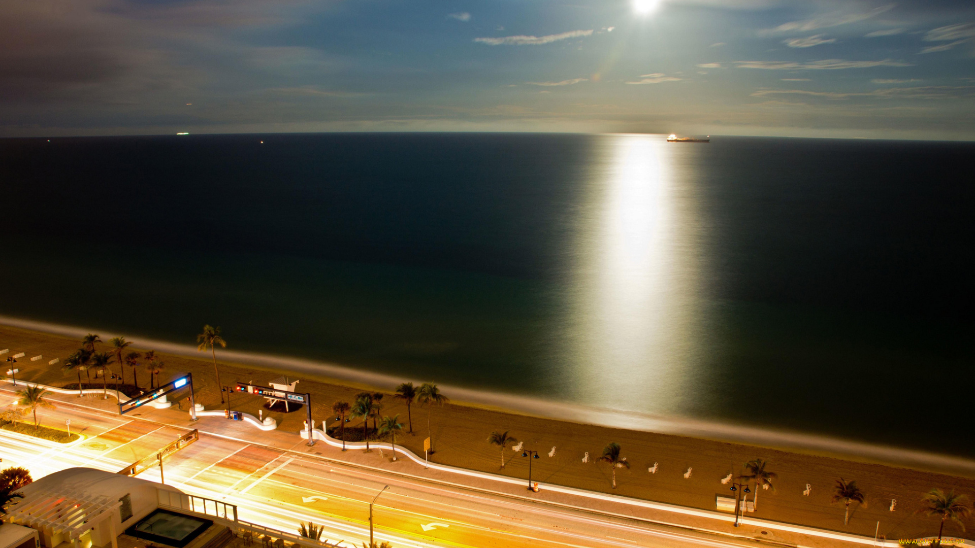 fort, lauderdale, florida, города, пейзажи, atlantic, ocean, форт-лодердейл, атлантический, океан, дорога, побережье, флорида
