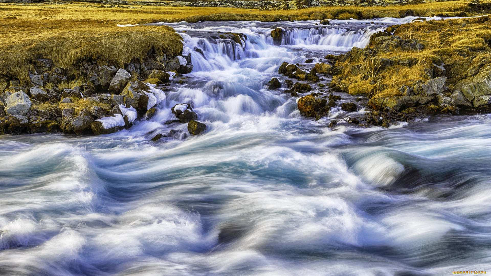 iceland, природа, реки, озера, поток, исландия, река