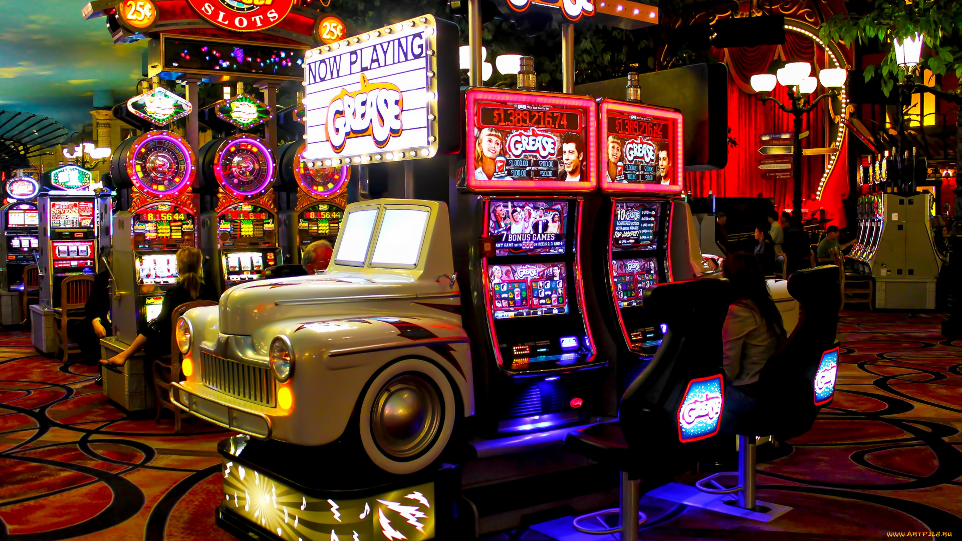 интерьер, казино, торгово, развлекательные, центры, игровые, автоматы