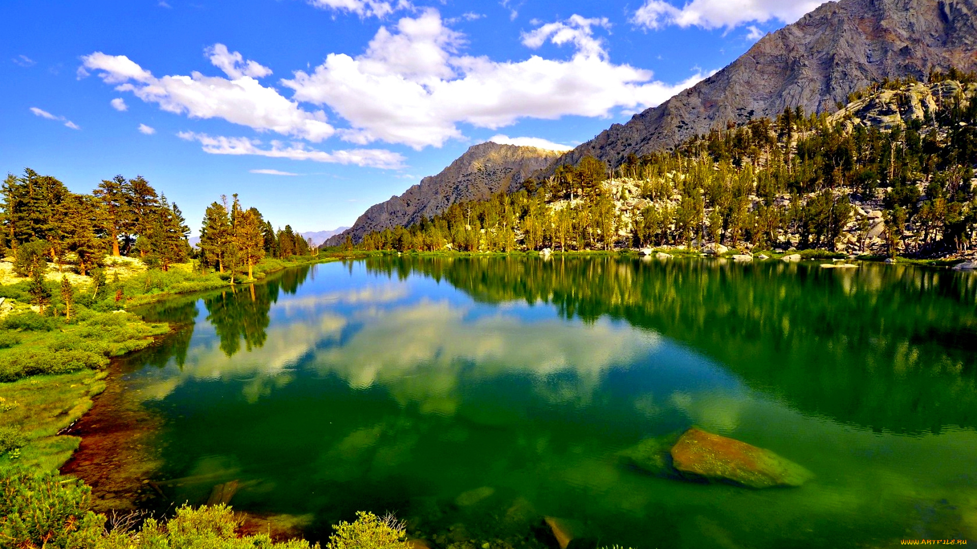 природа, реки, озера, горы, лес, озеро