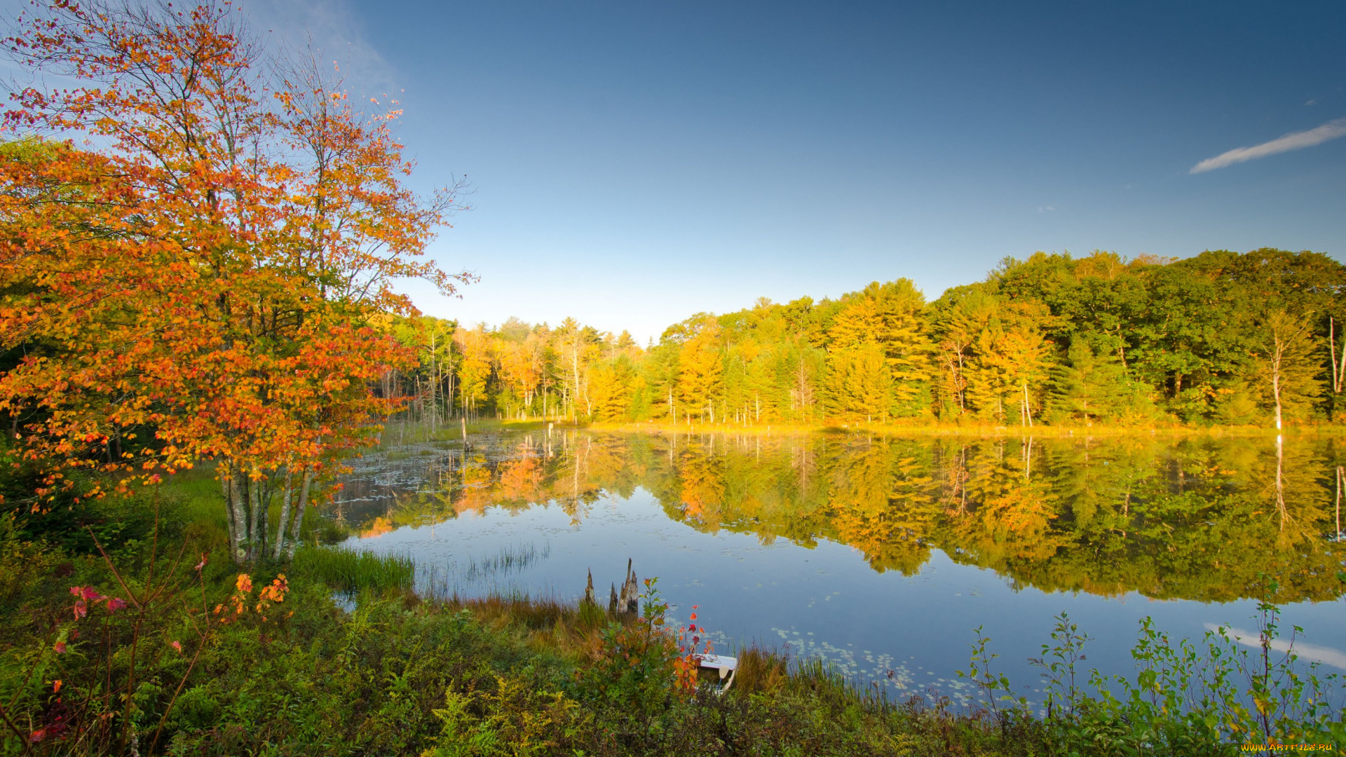 природа, реки, озера, пейзаж, сша