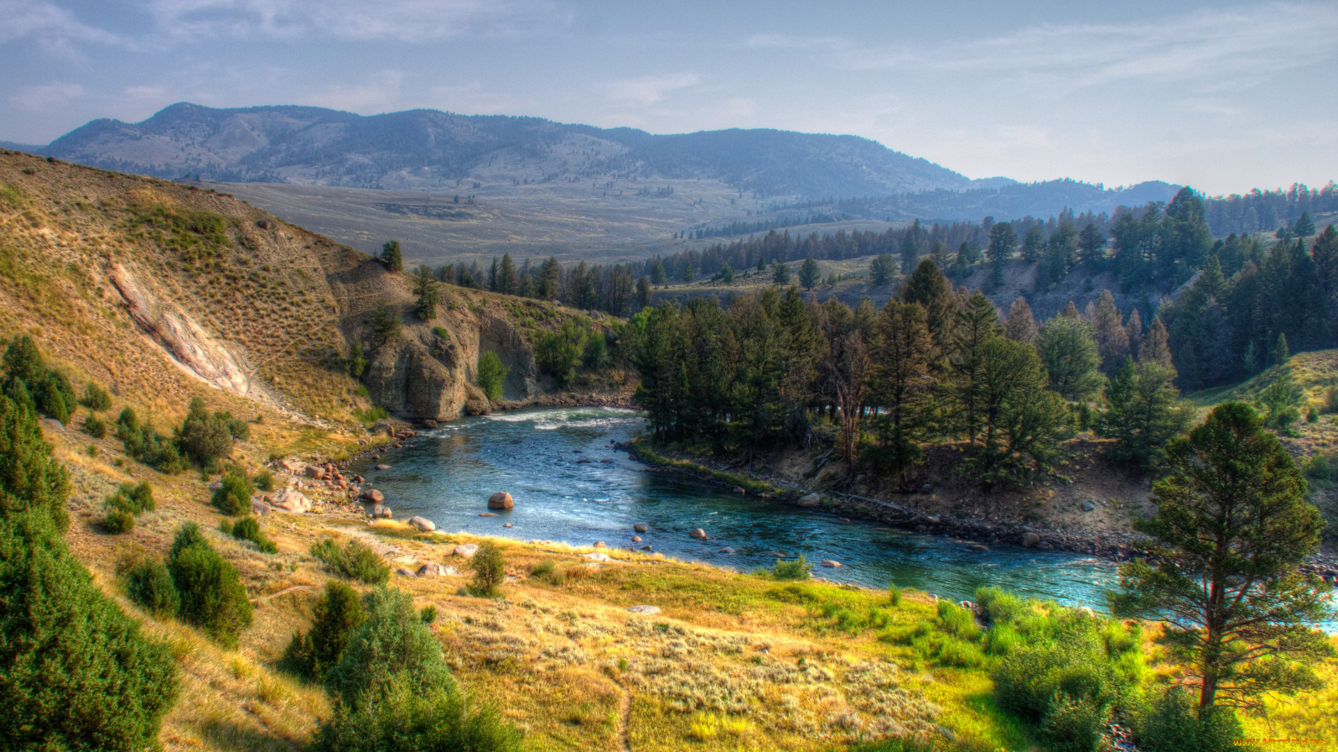 природа, реки, озера, сша, штат, вайоминг