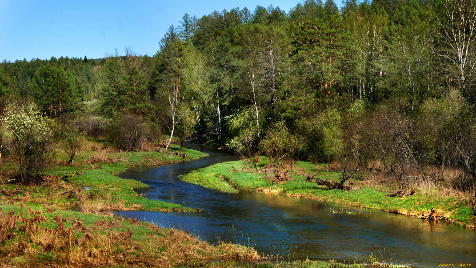 природа, реки, озера, весна