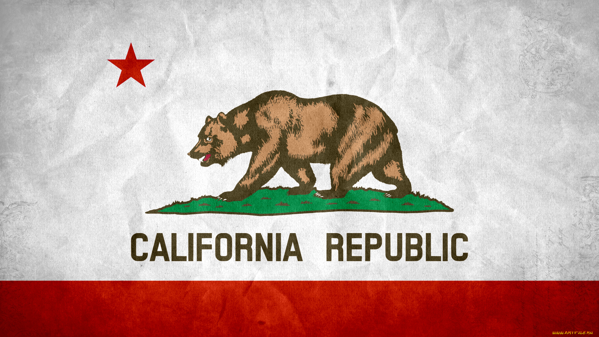 разное, флаги, гербы, california, state, grunge, flag