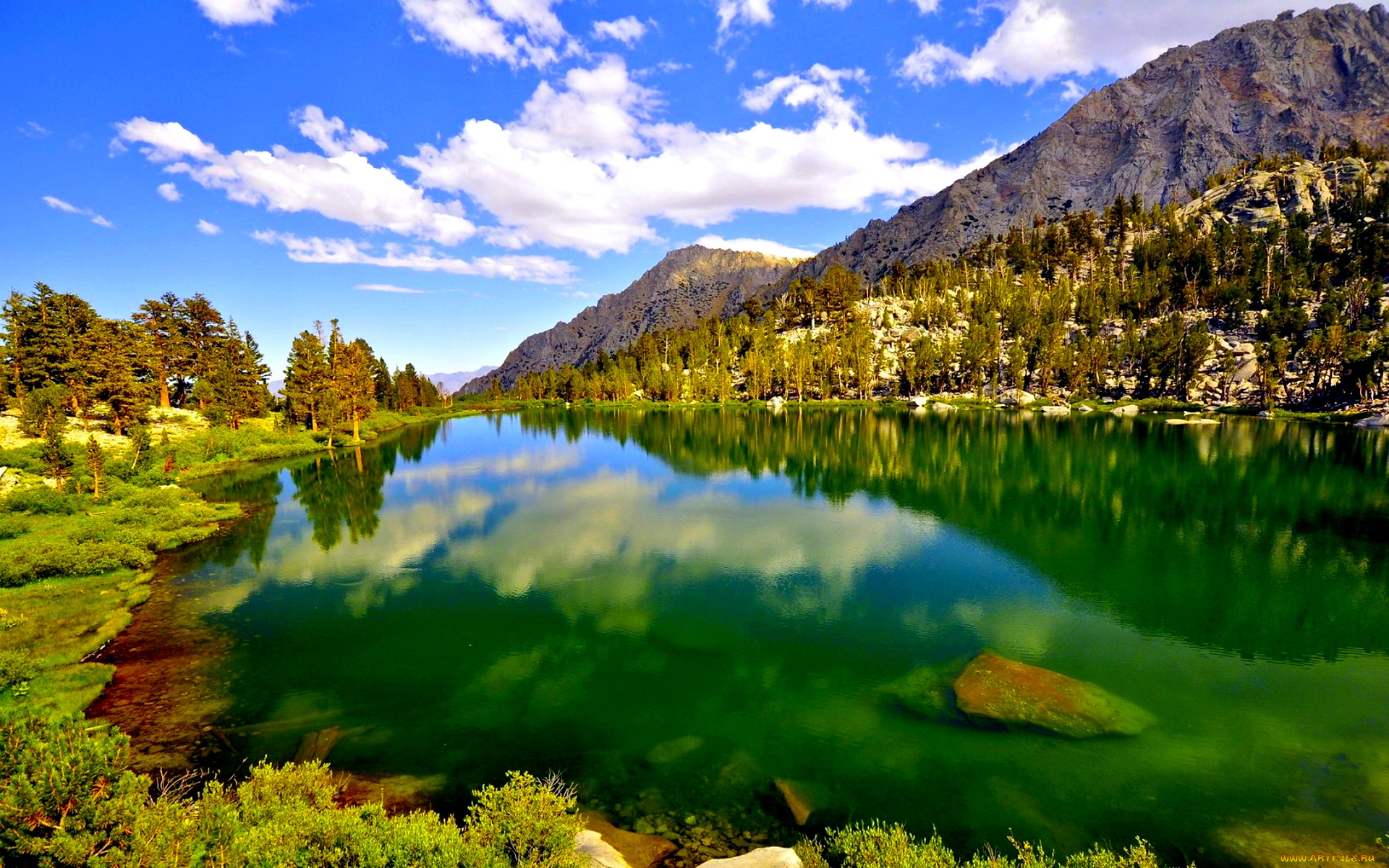 природа, реки, озера, горы, лес, озеро