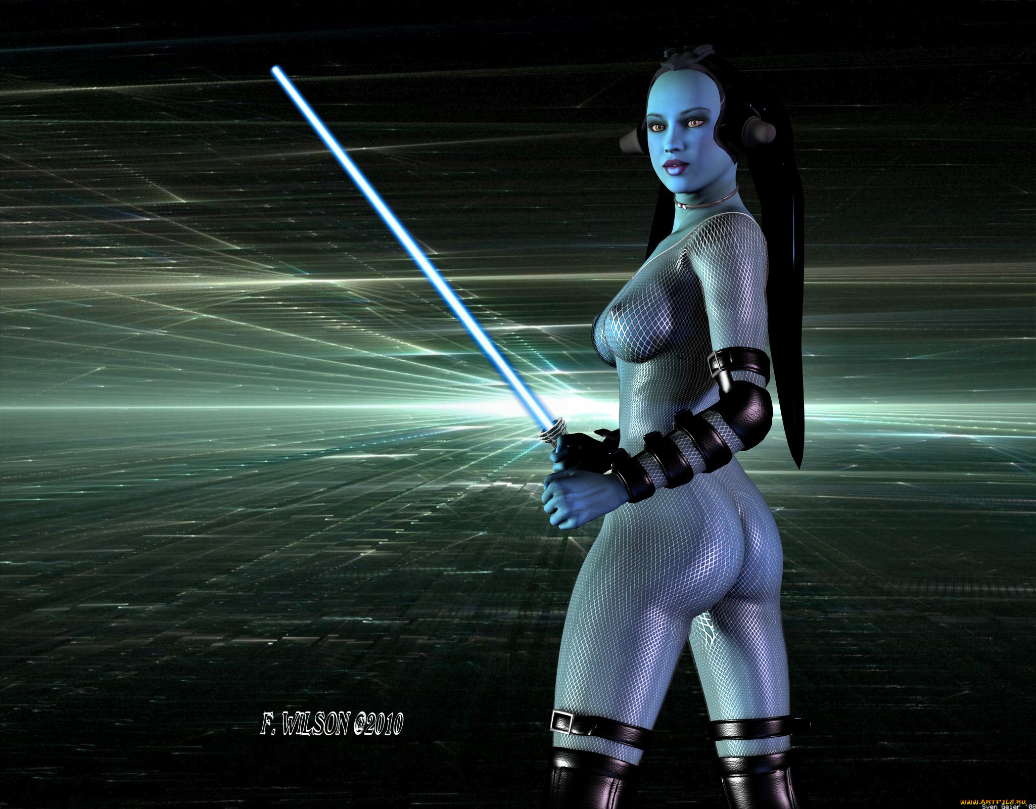 3д, графика, creatures, существа, девушка, оружие