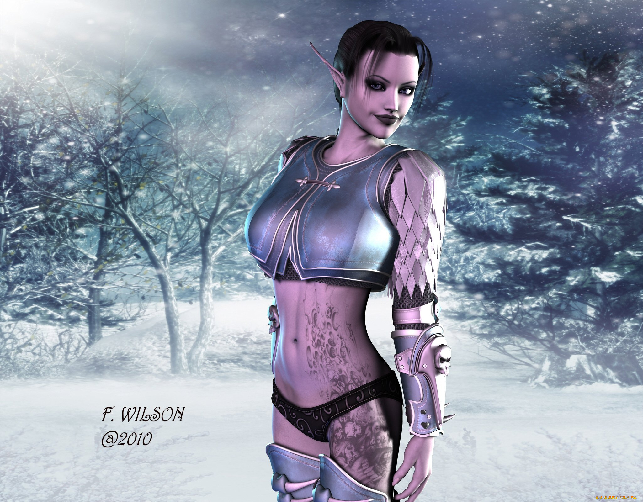 3д, графика, elves, эльфы, эльфийка