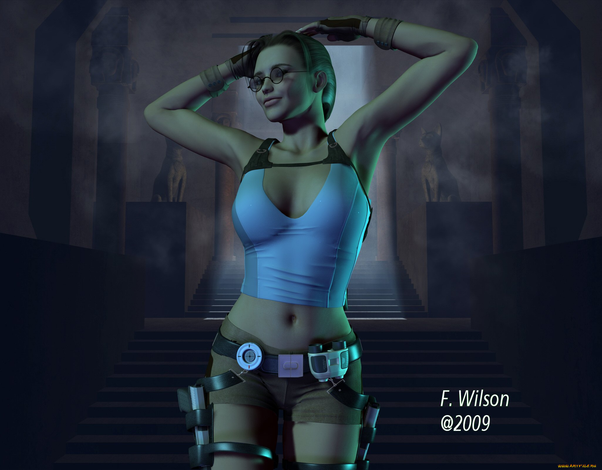 3д, графика, people, люди, девушка, оружие