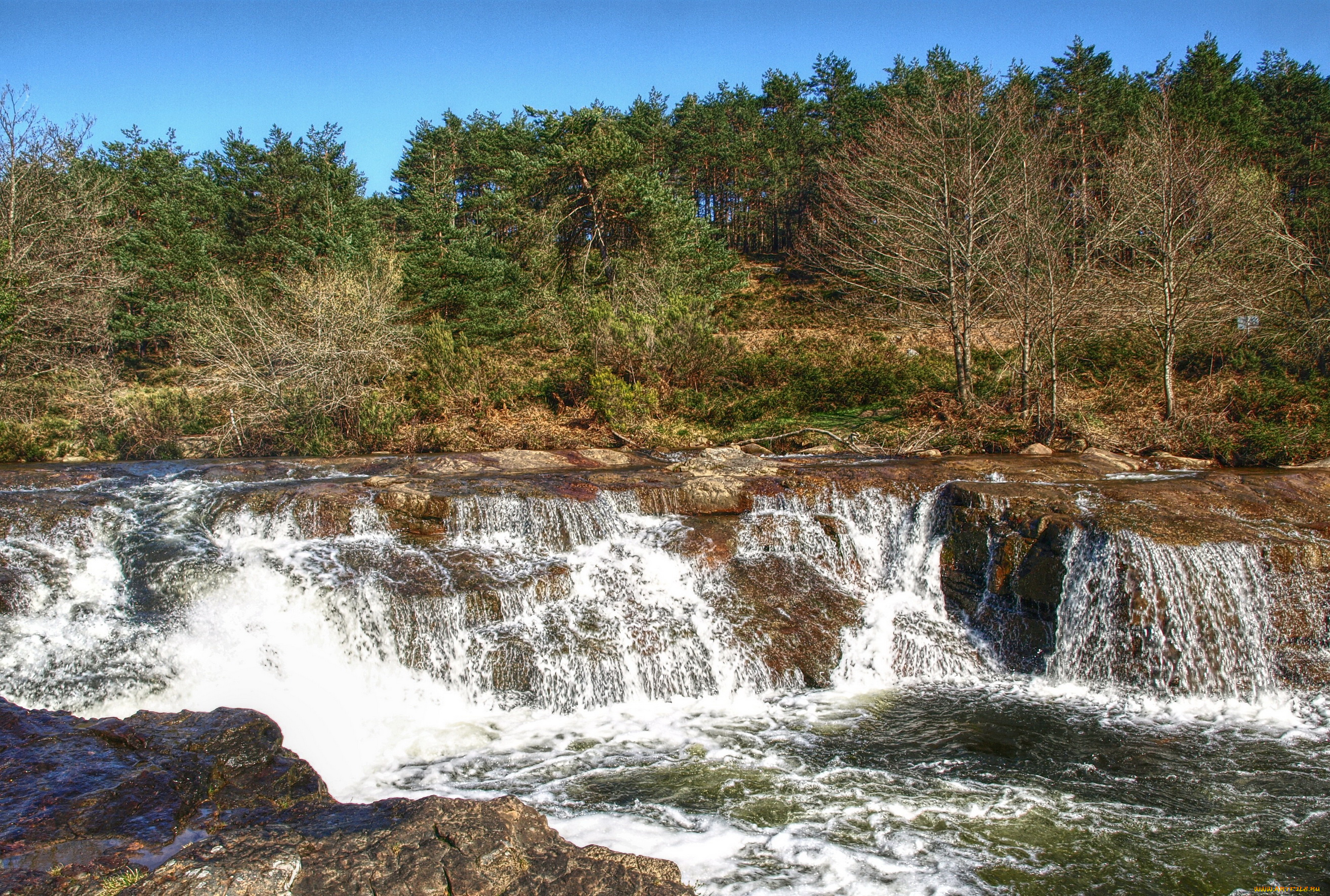испания, страна, басков, природа, водопады, водопад