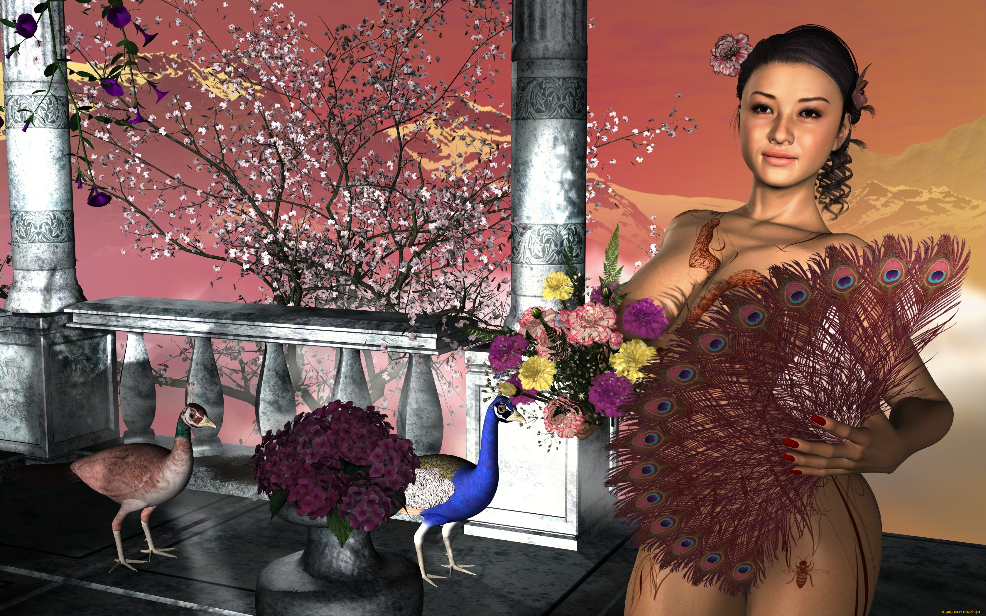 3д, графика, people, люди, девушка