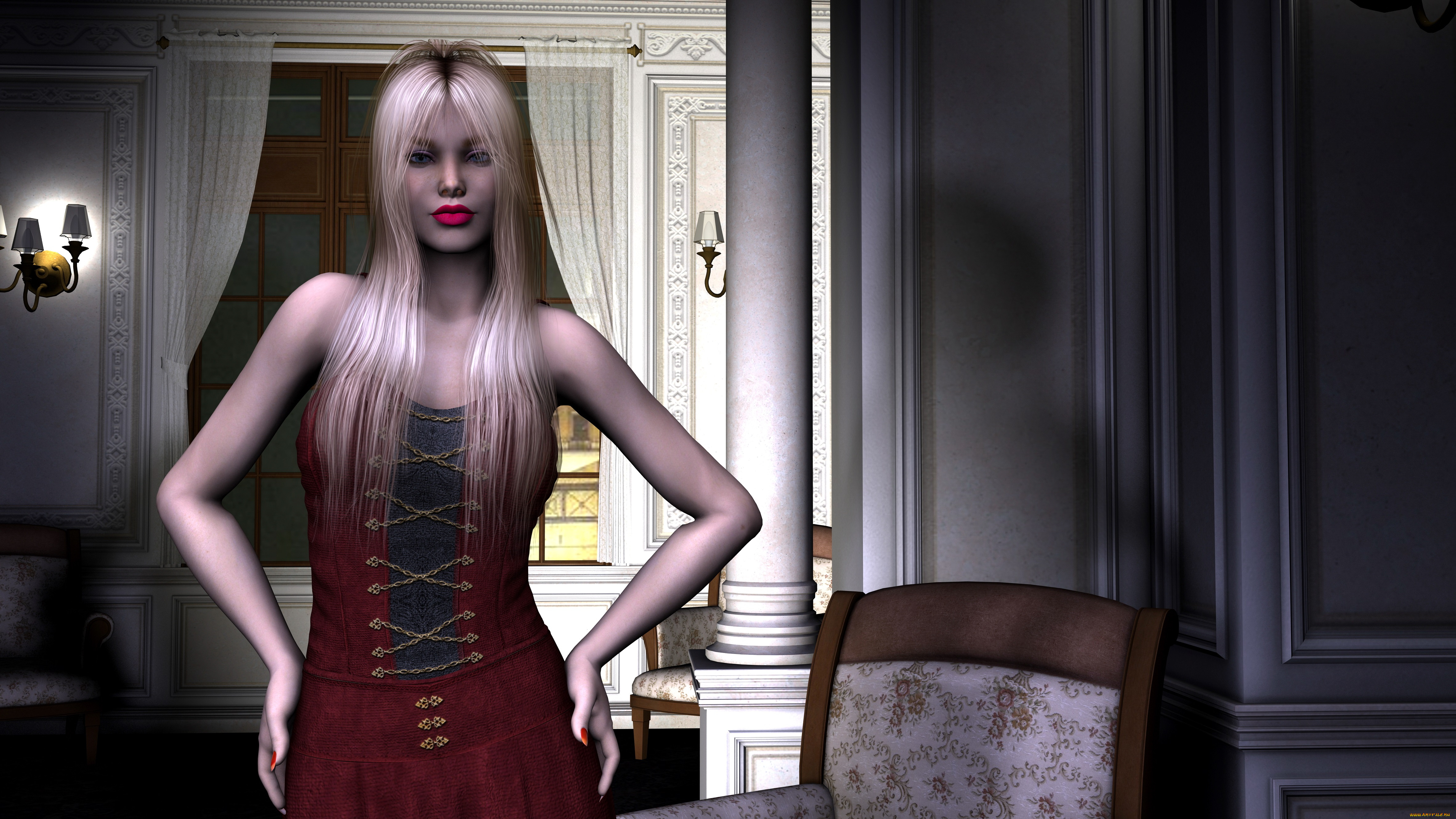 3д, графика, people, люди, девушка