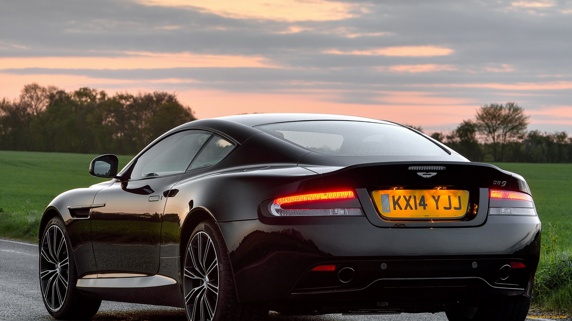автомобили, aston, martin, db9, aston, martin, темный, 2014г, uk-spec, carbon, black