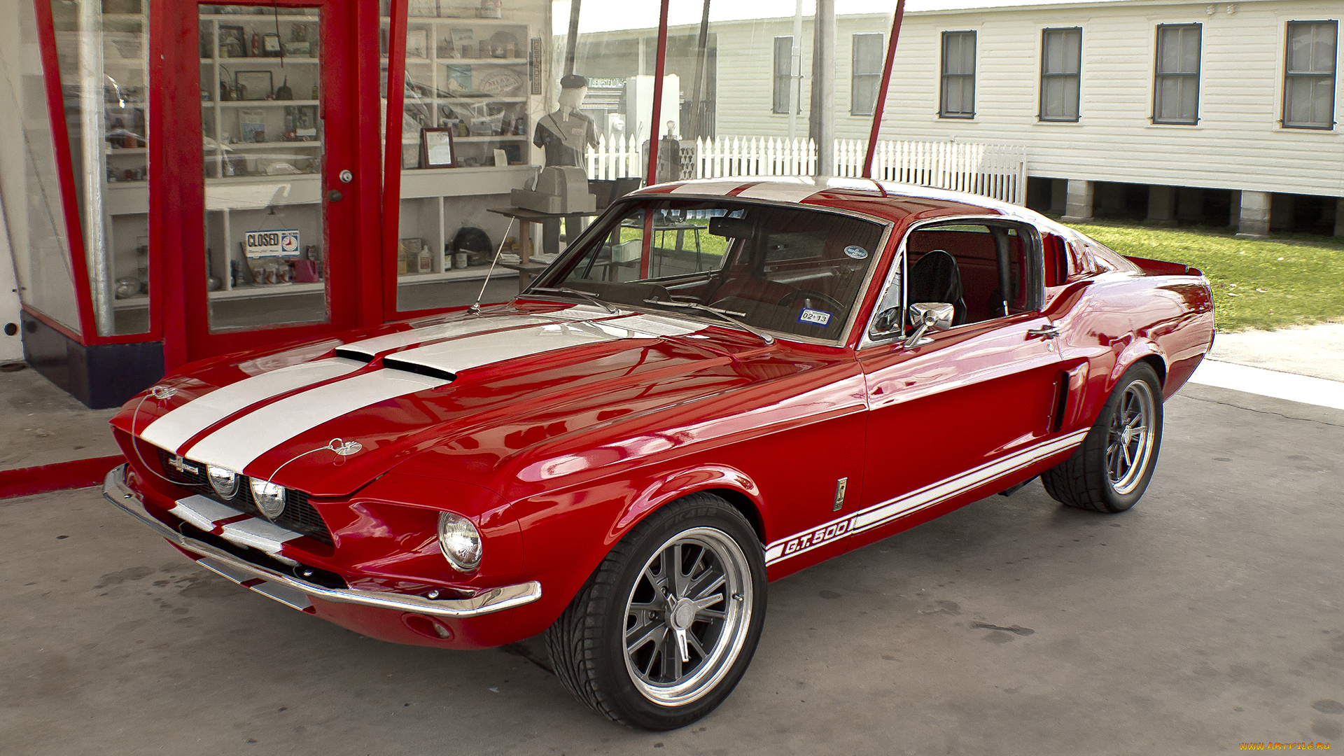 автомобили, выставки, и, уличные, фото, 1967, красный, gt500, shelby, mustang, ford