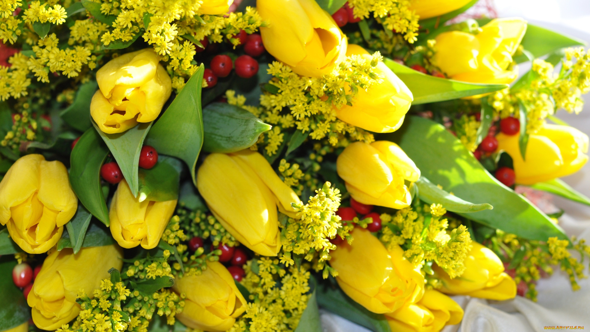 цветы, букеты, , композиции, желтый